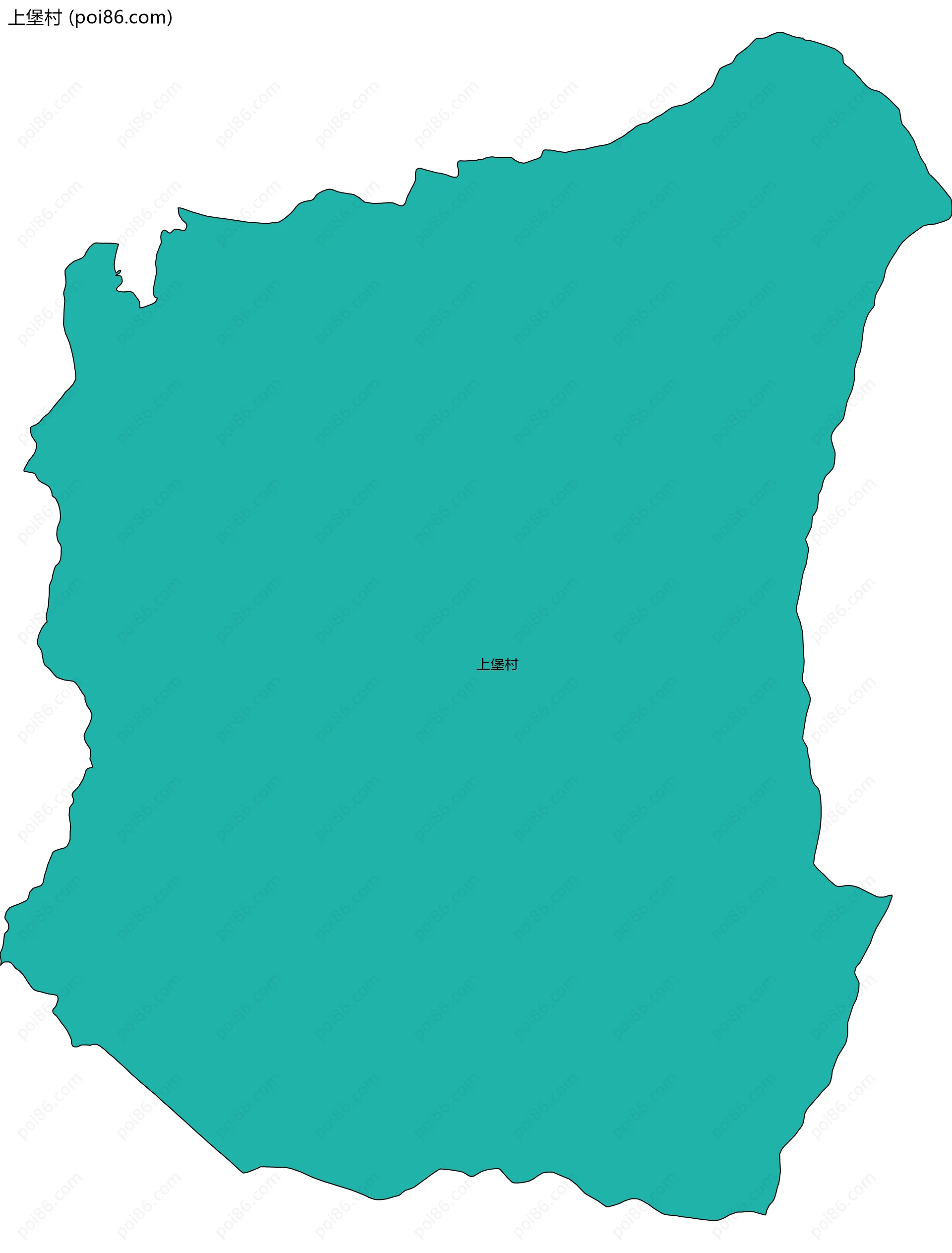 上堡村边界地图