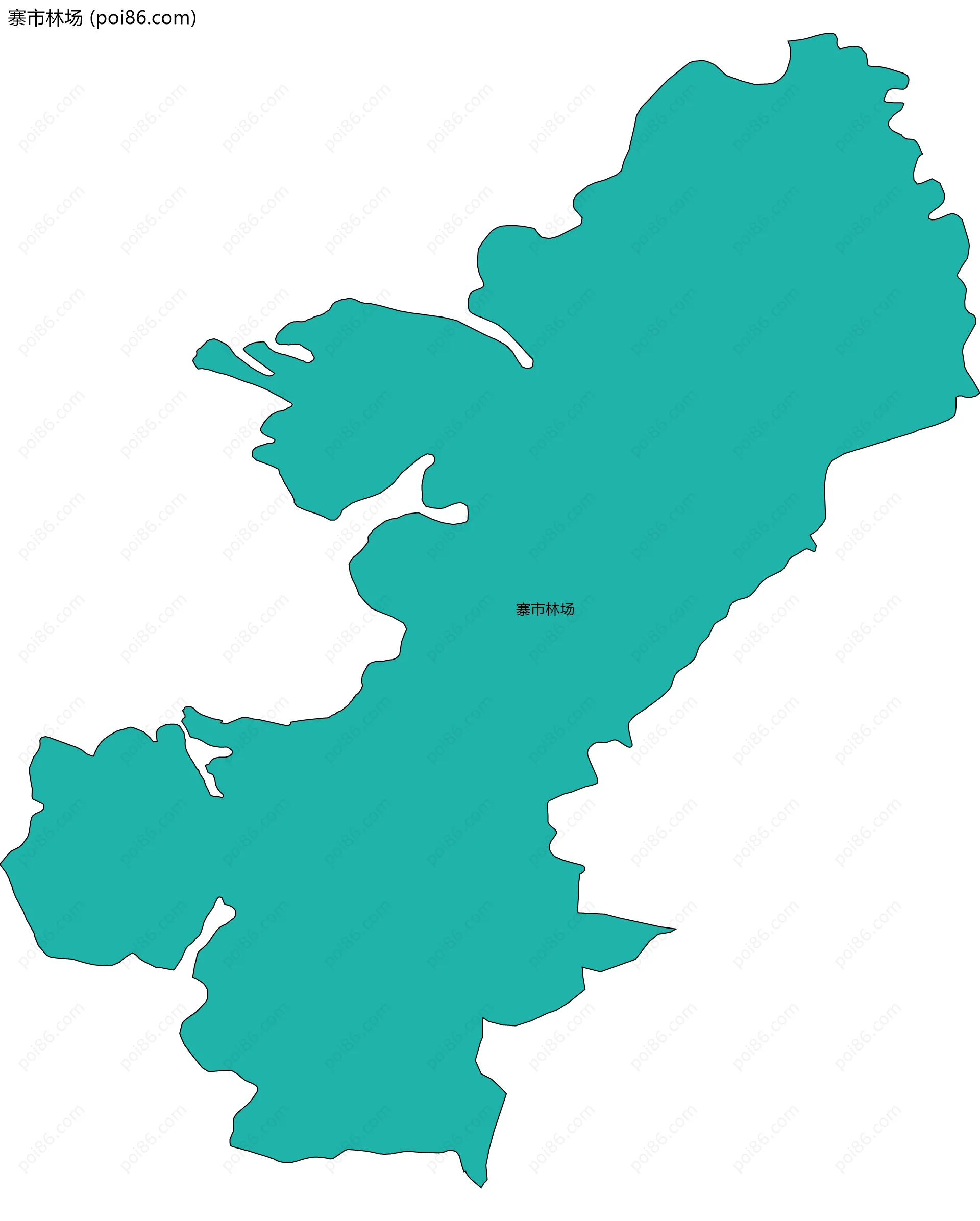 寨市林场边界地图