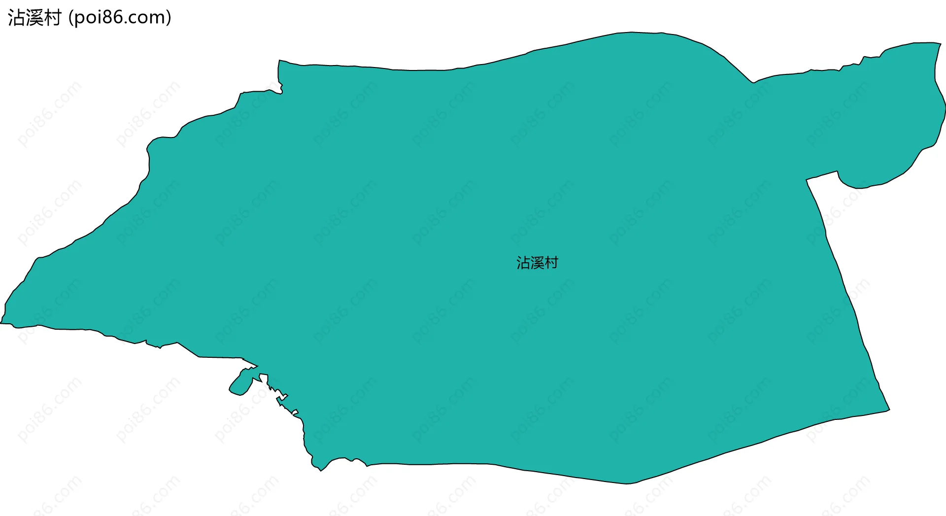 沾溪村边界地图
