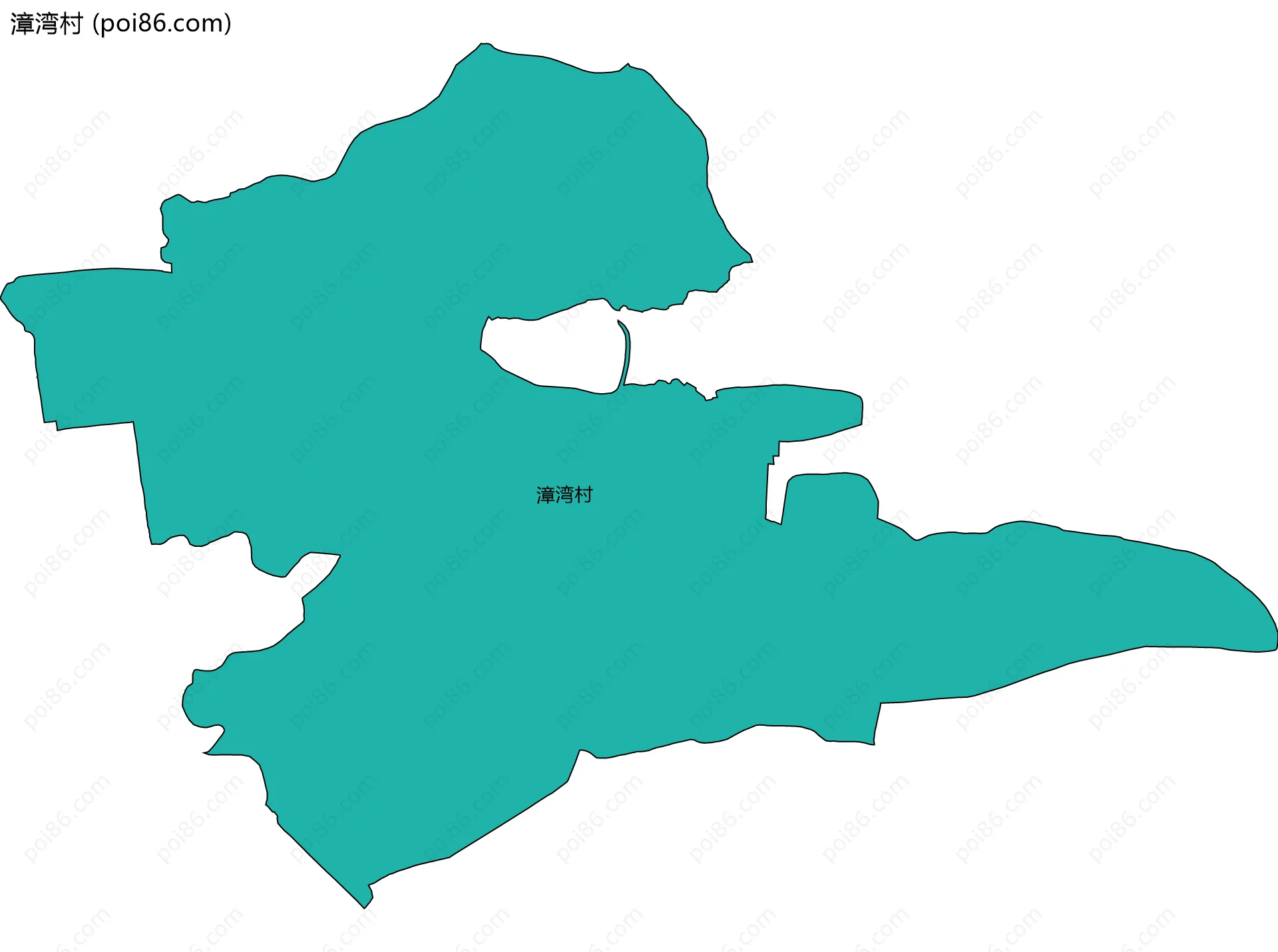 漳湾村边界地图