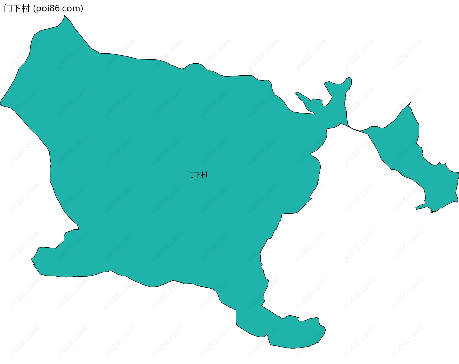门下村边界地图
