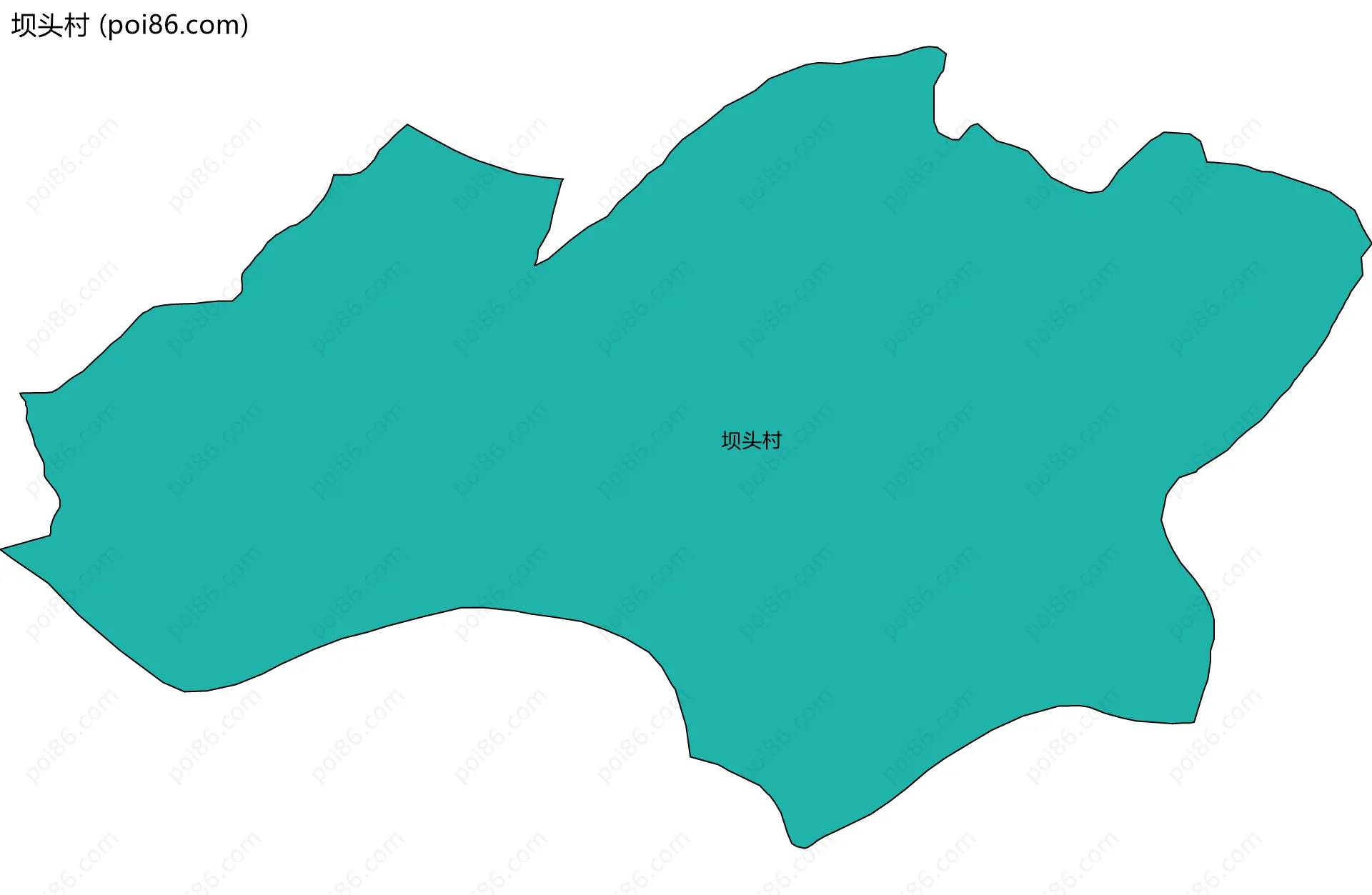坝头村边界地图