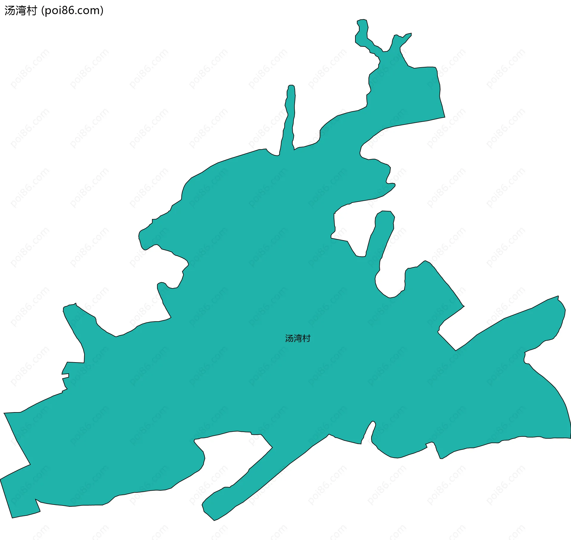 汤湾村边界地图