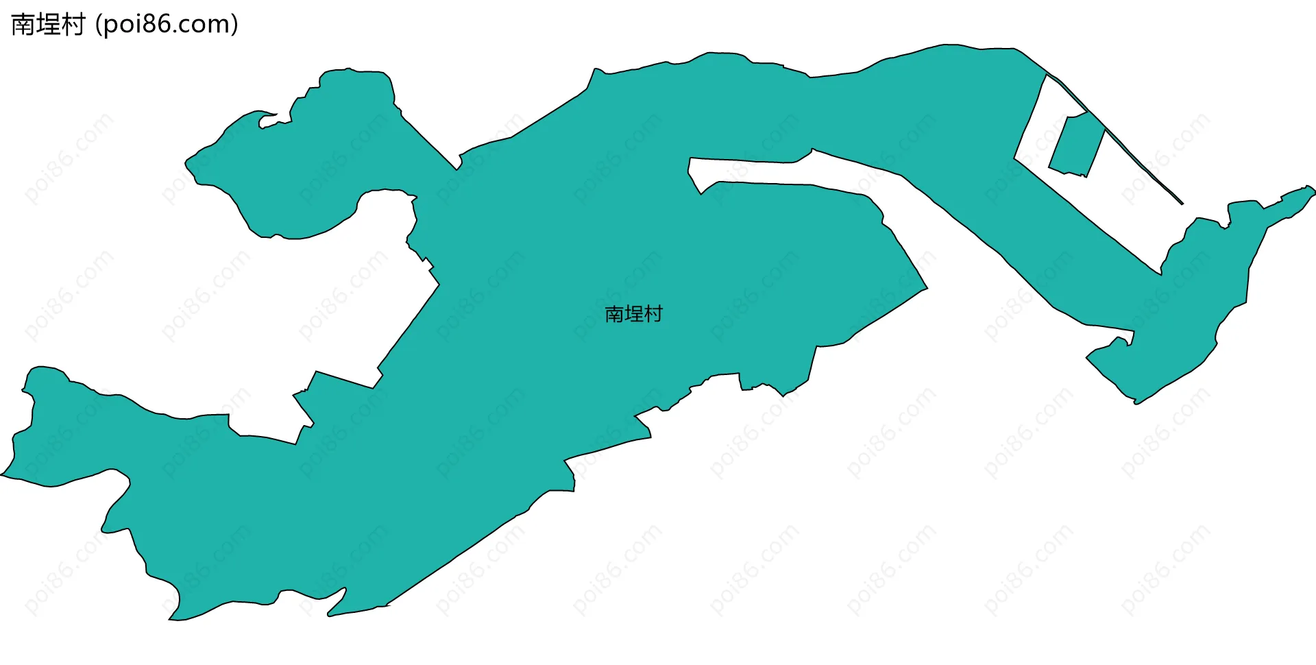 南埕村边界地图