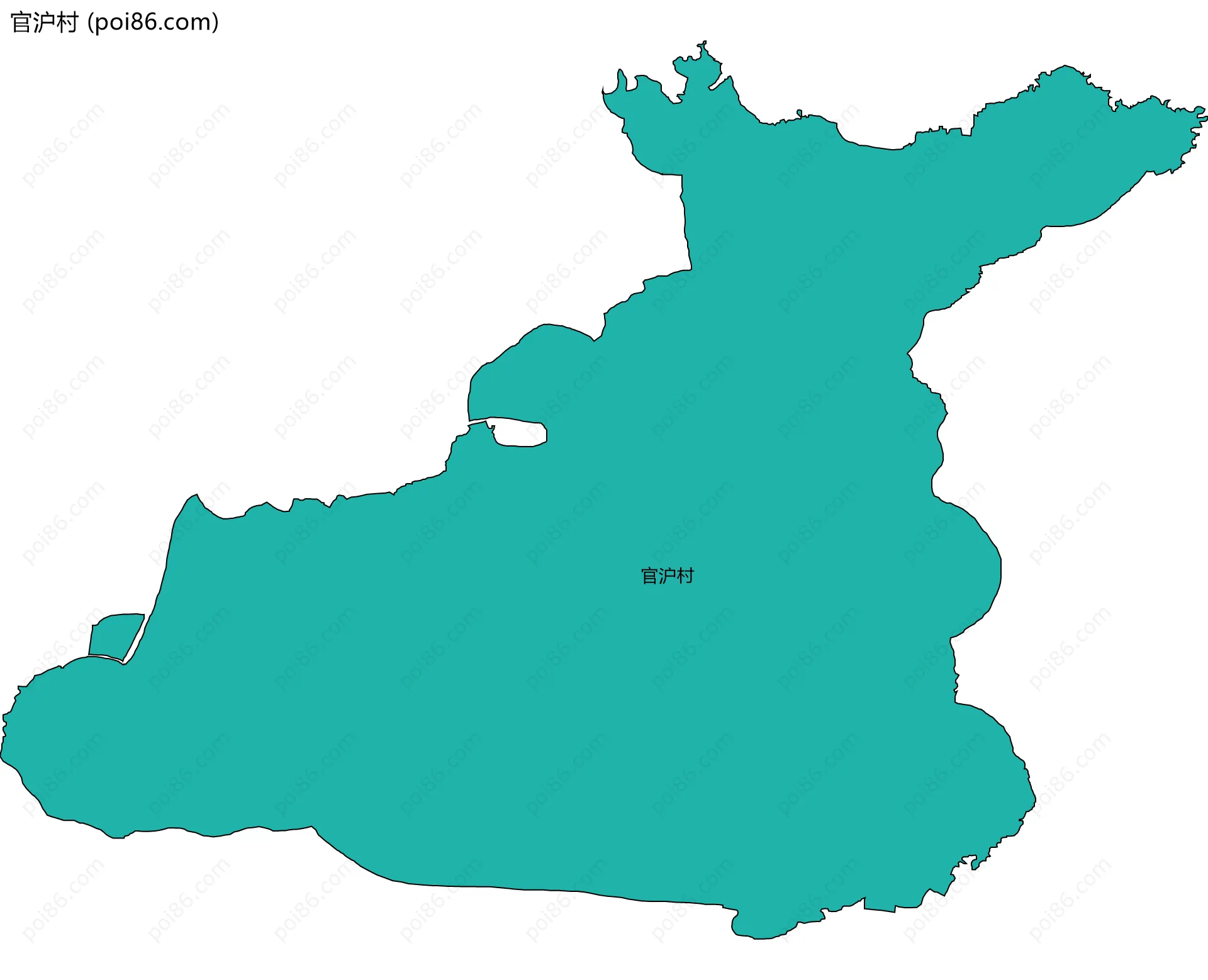 官沪村边界地图