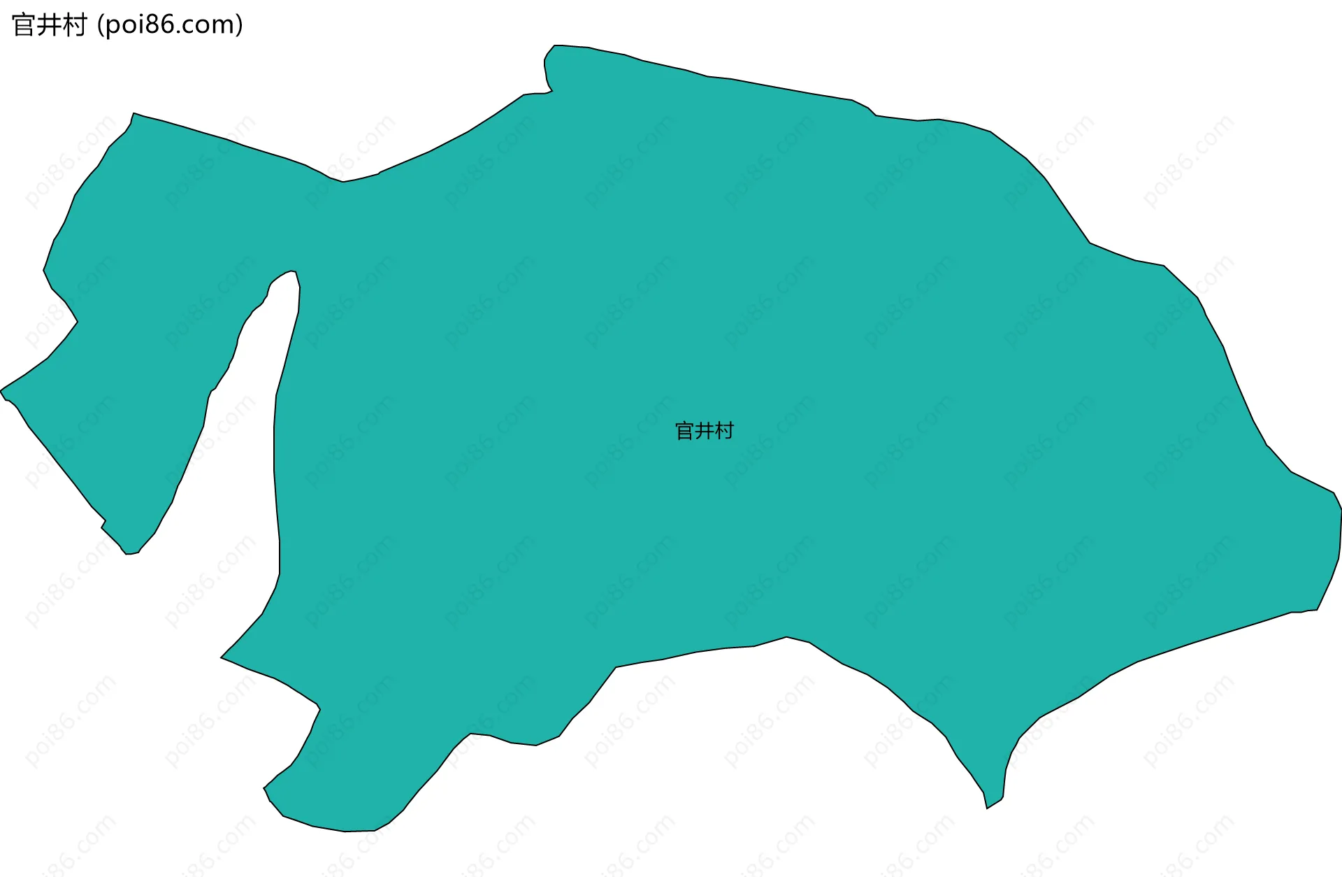 官井村边界地图