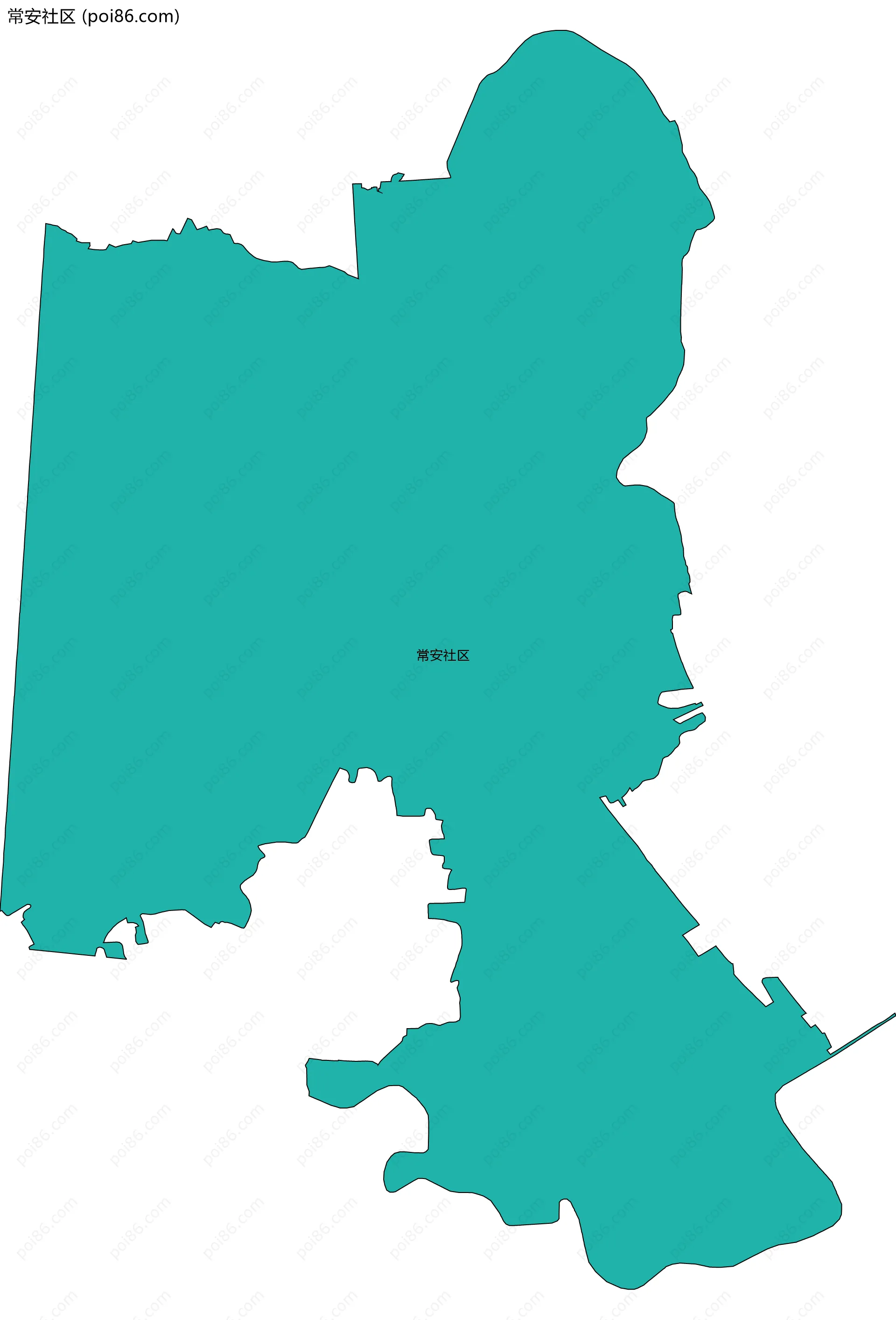 常安社区边界地图