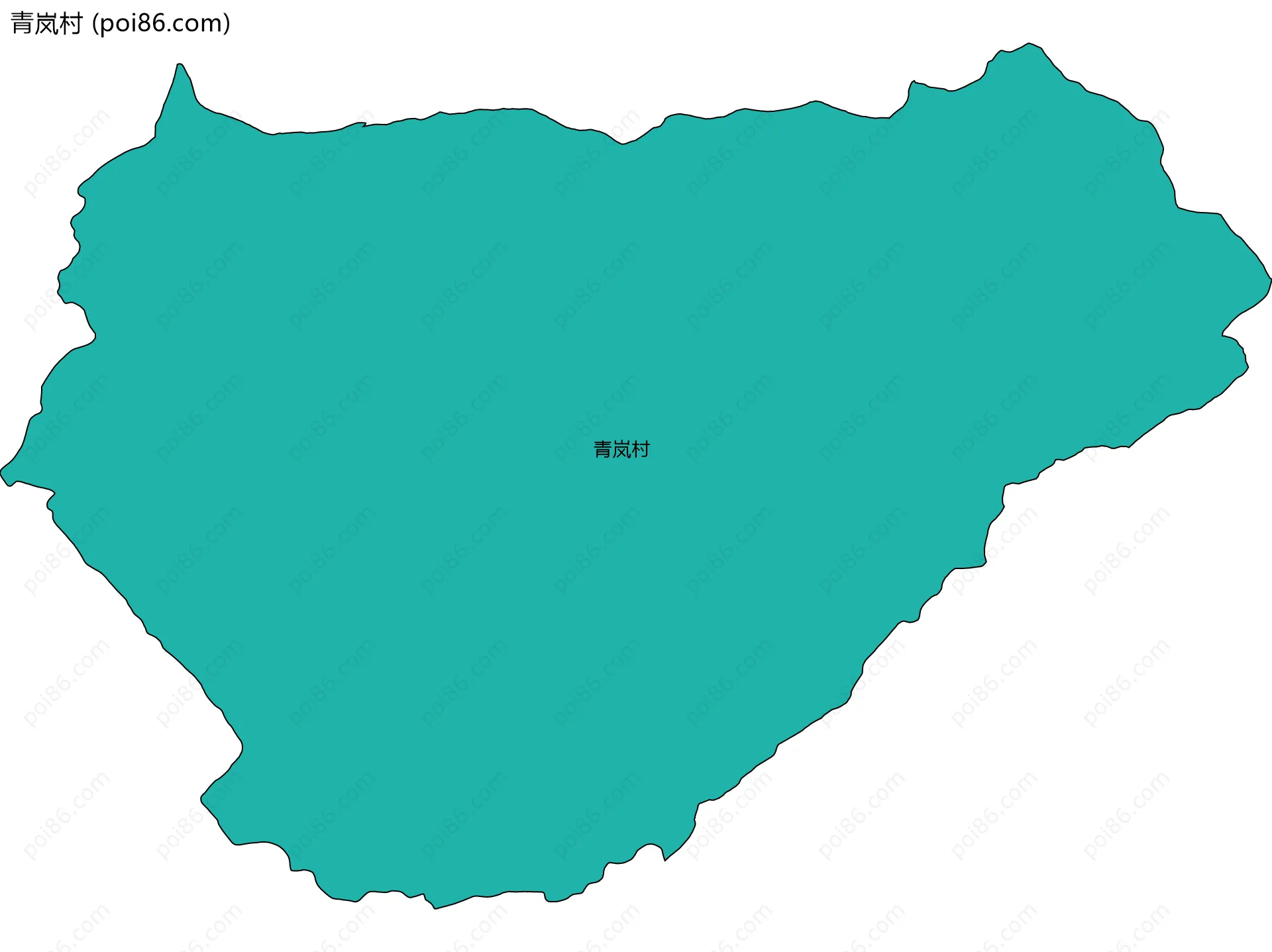 青岚村边界地图