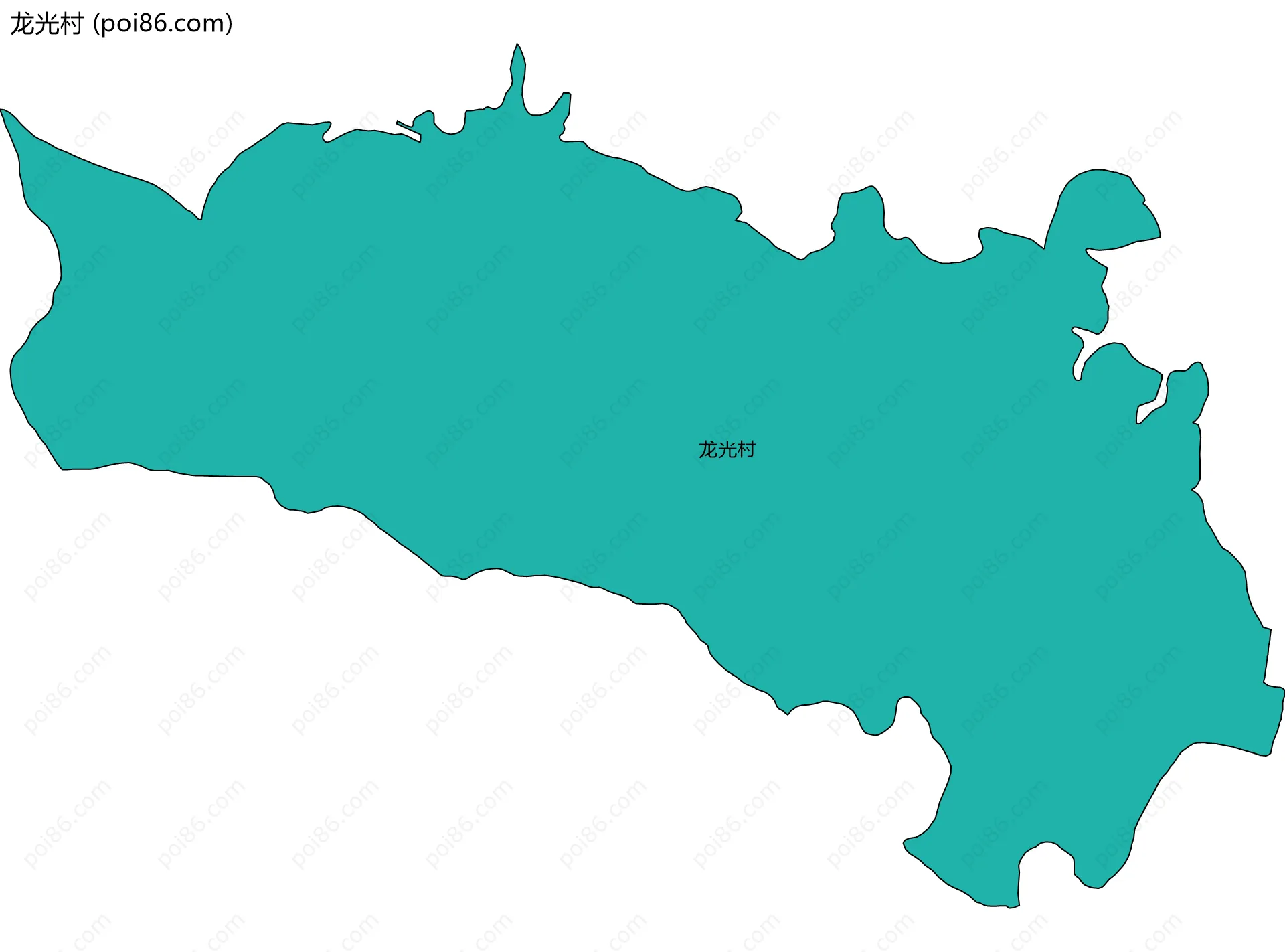 龙光村边界地图