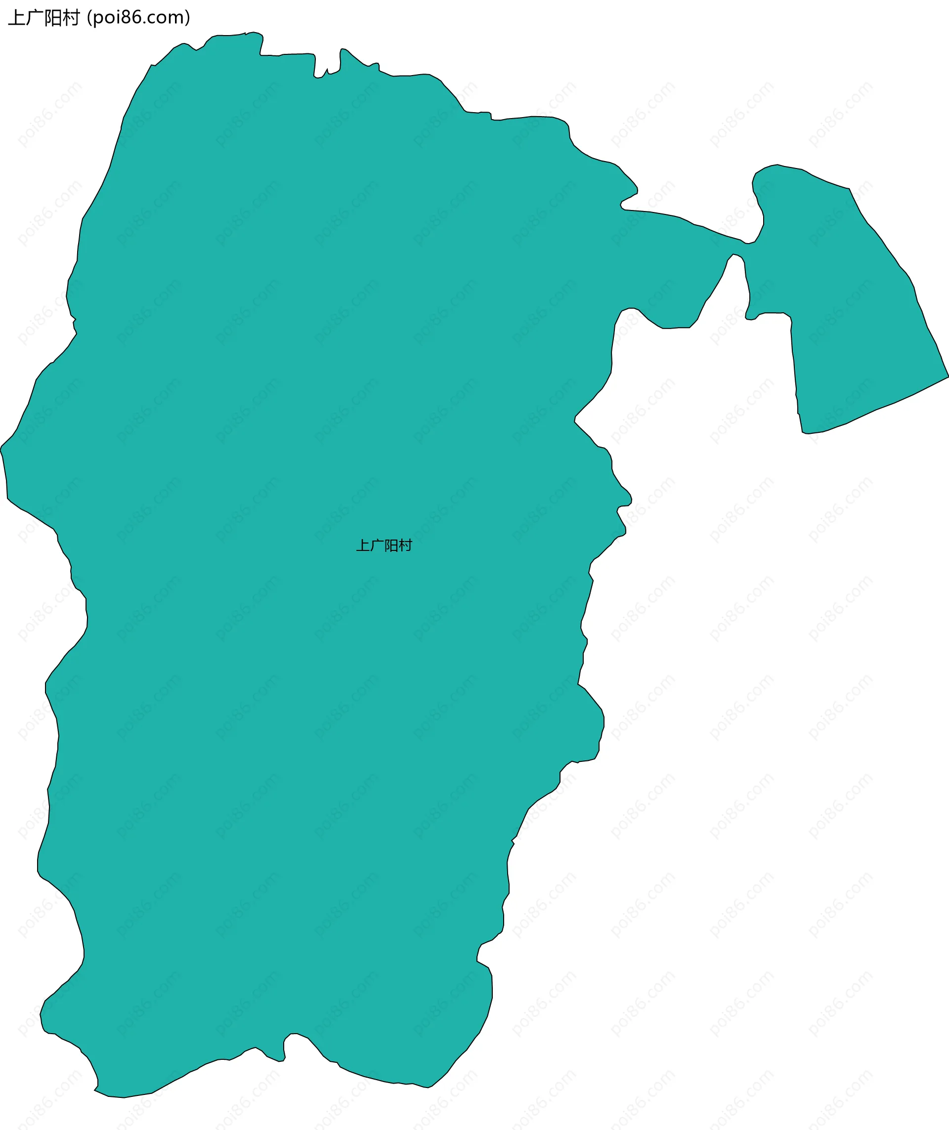 上广阳村边界地图