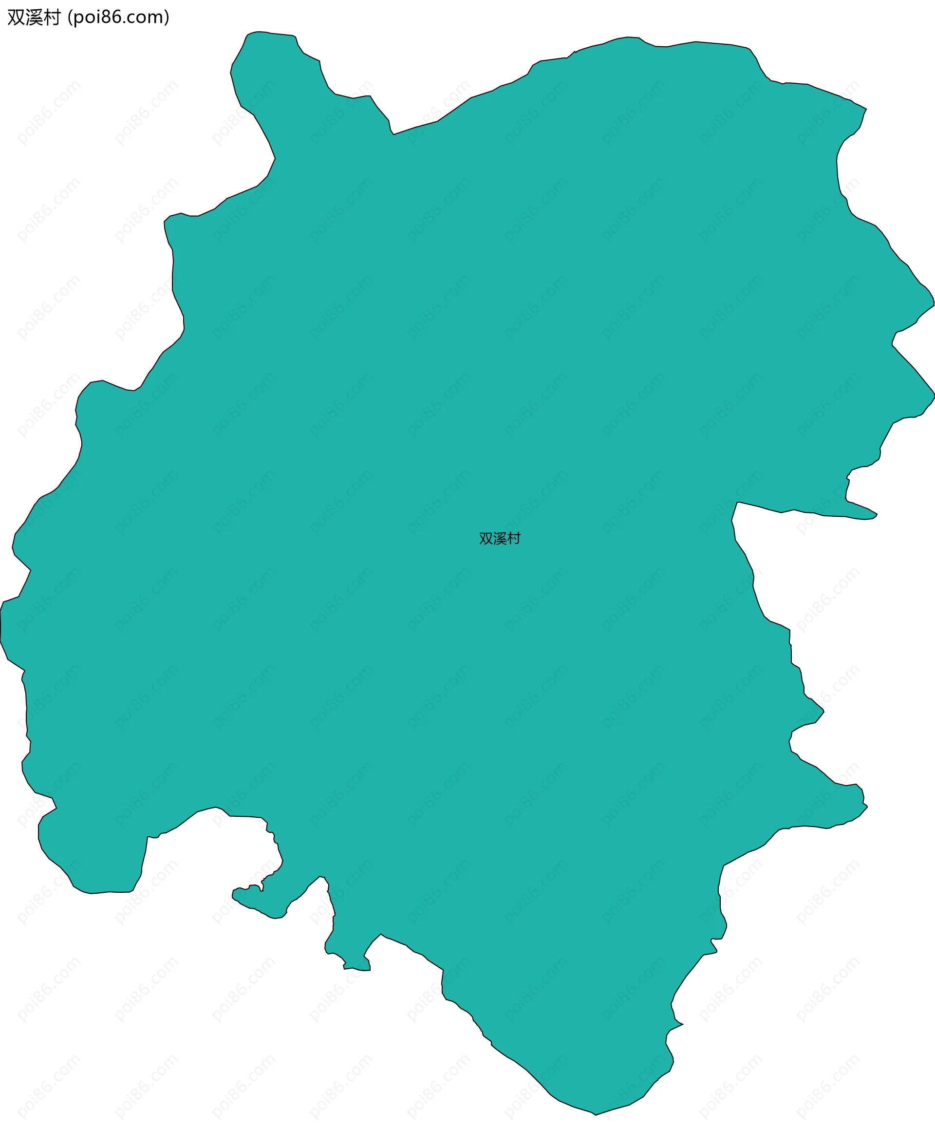 双溪村边界地图