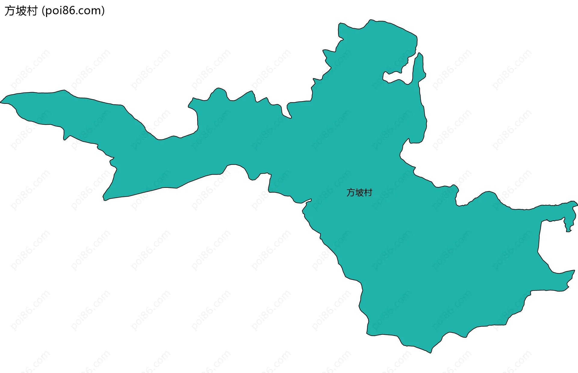 方坡村边界地图