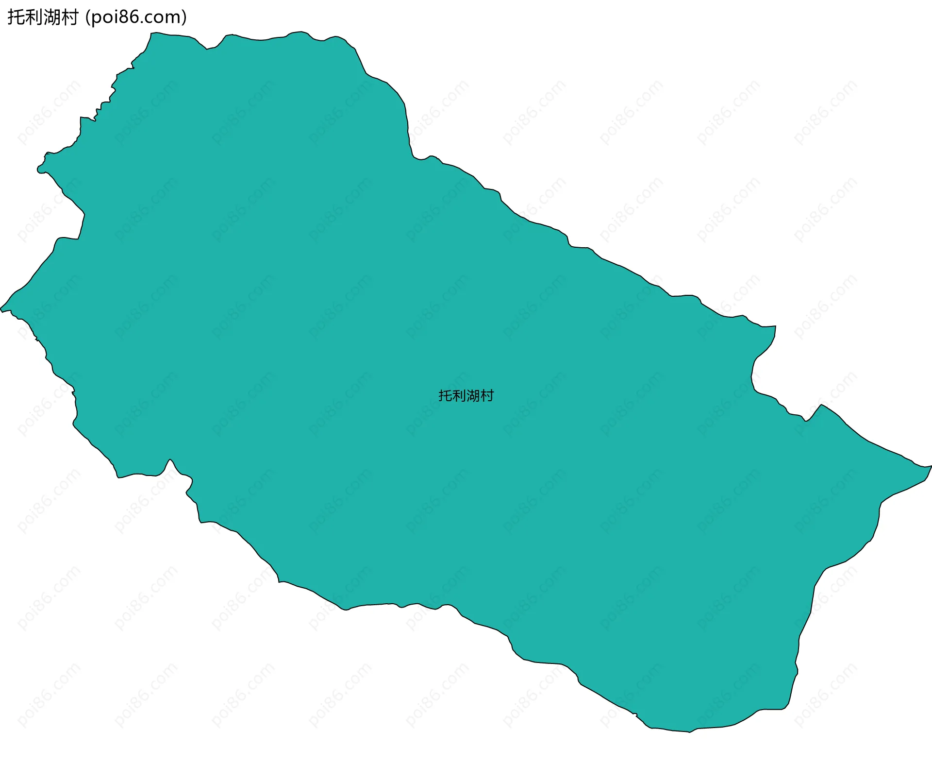托利湖村边界地图