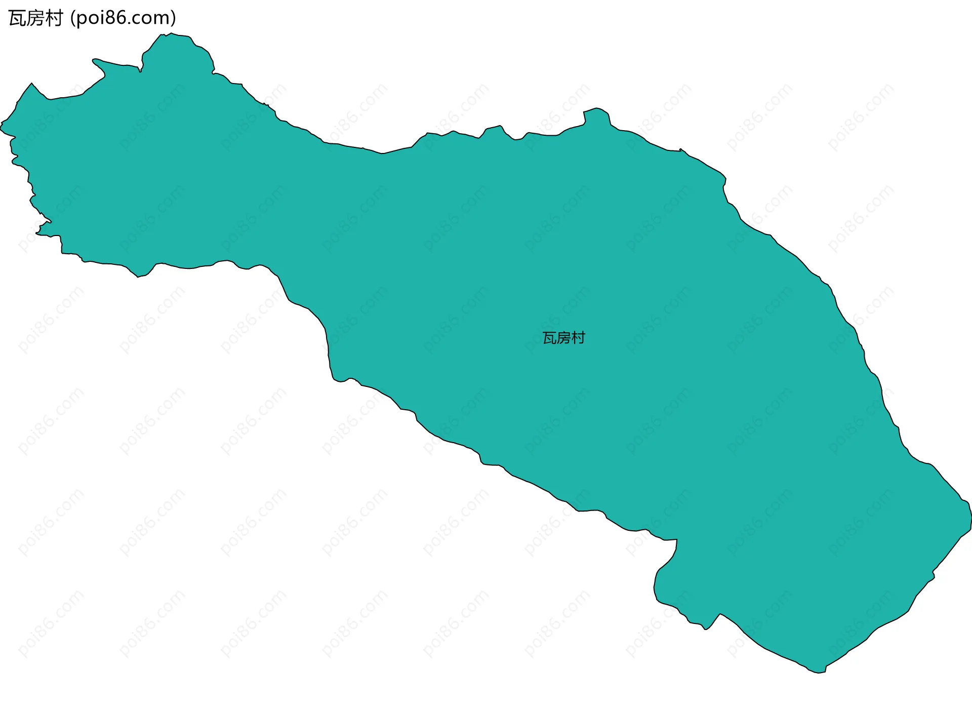 瓦房村边界地图