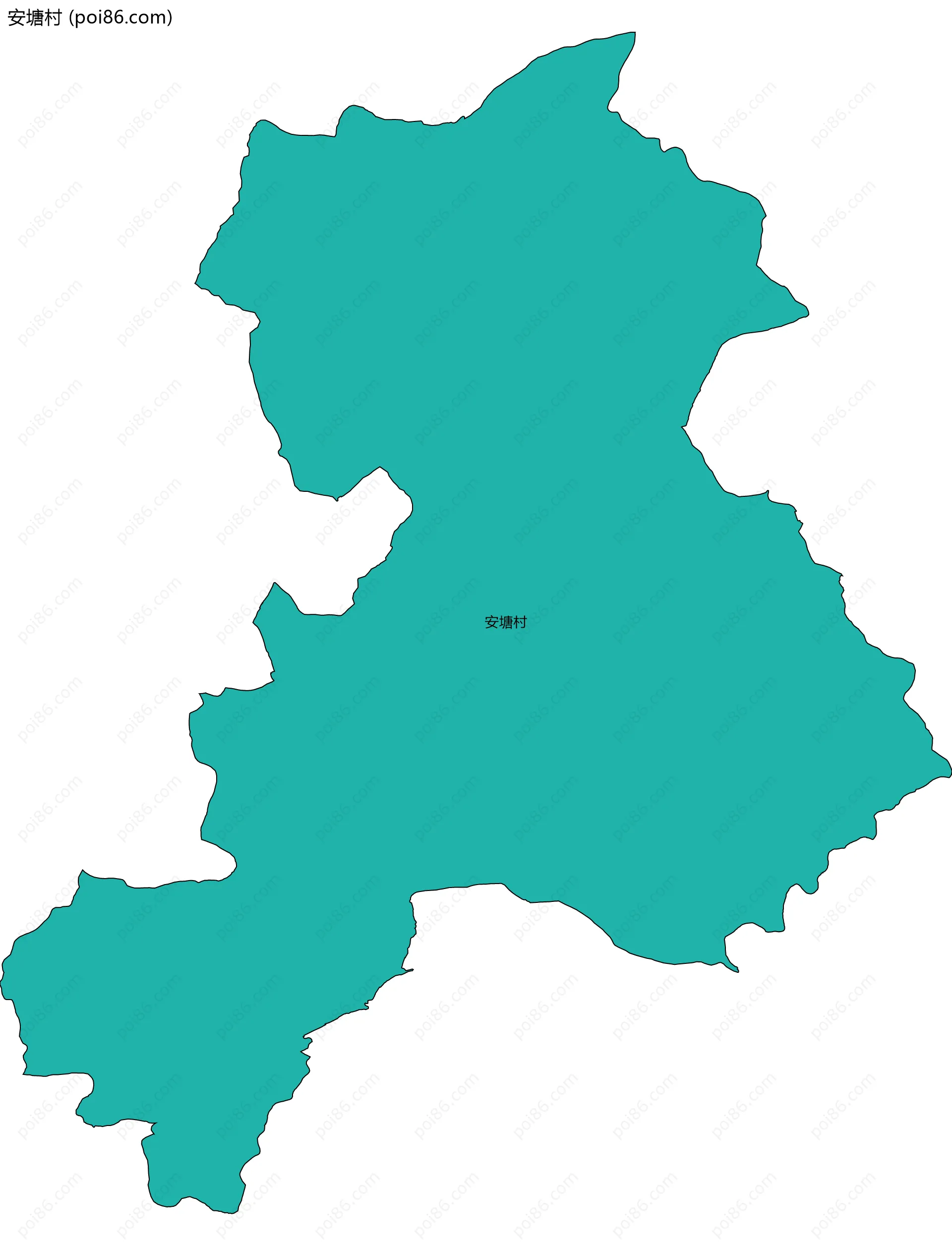 安塘村边界地图