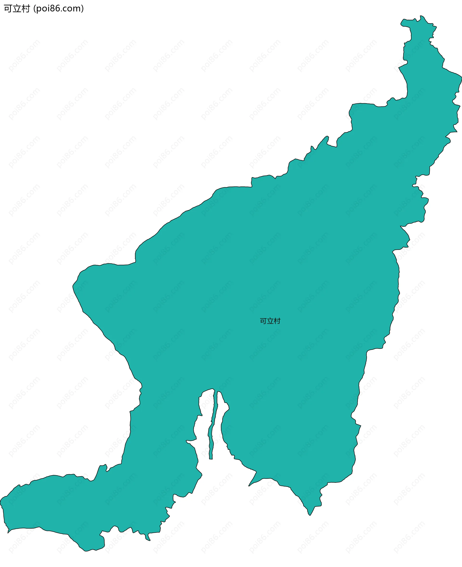 可立村边界地图