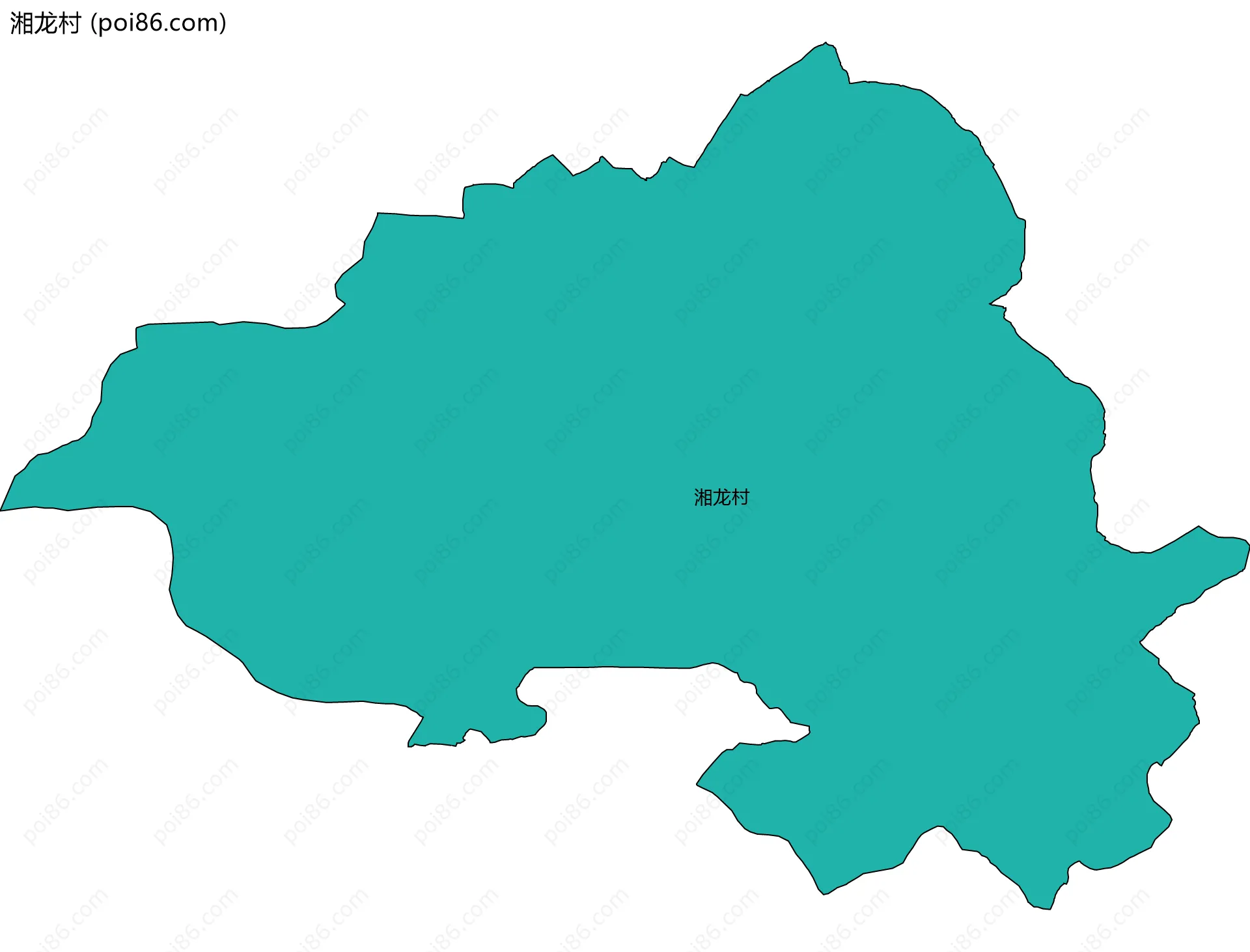 湘龙村边界地图