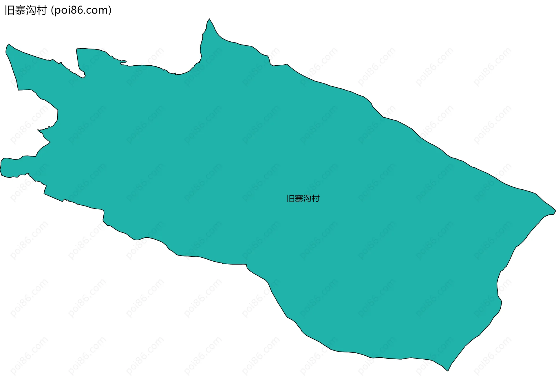 旧寨沟村边界地图