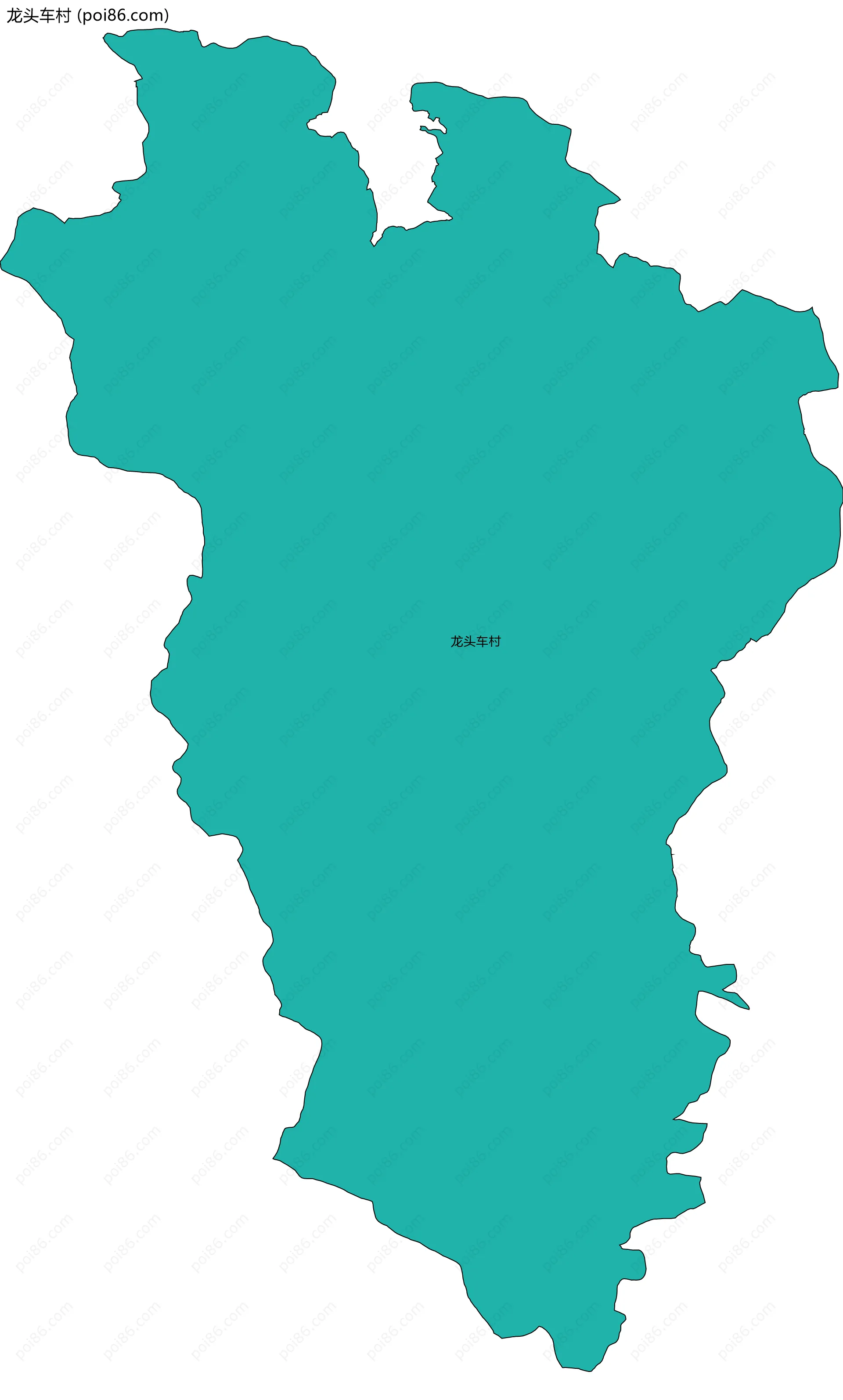 龙头车村边界地图