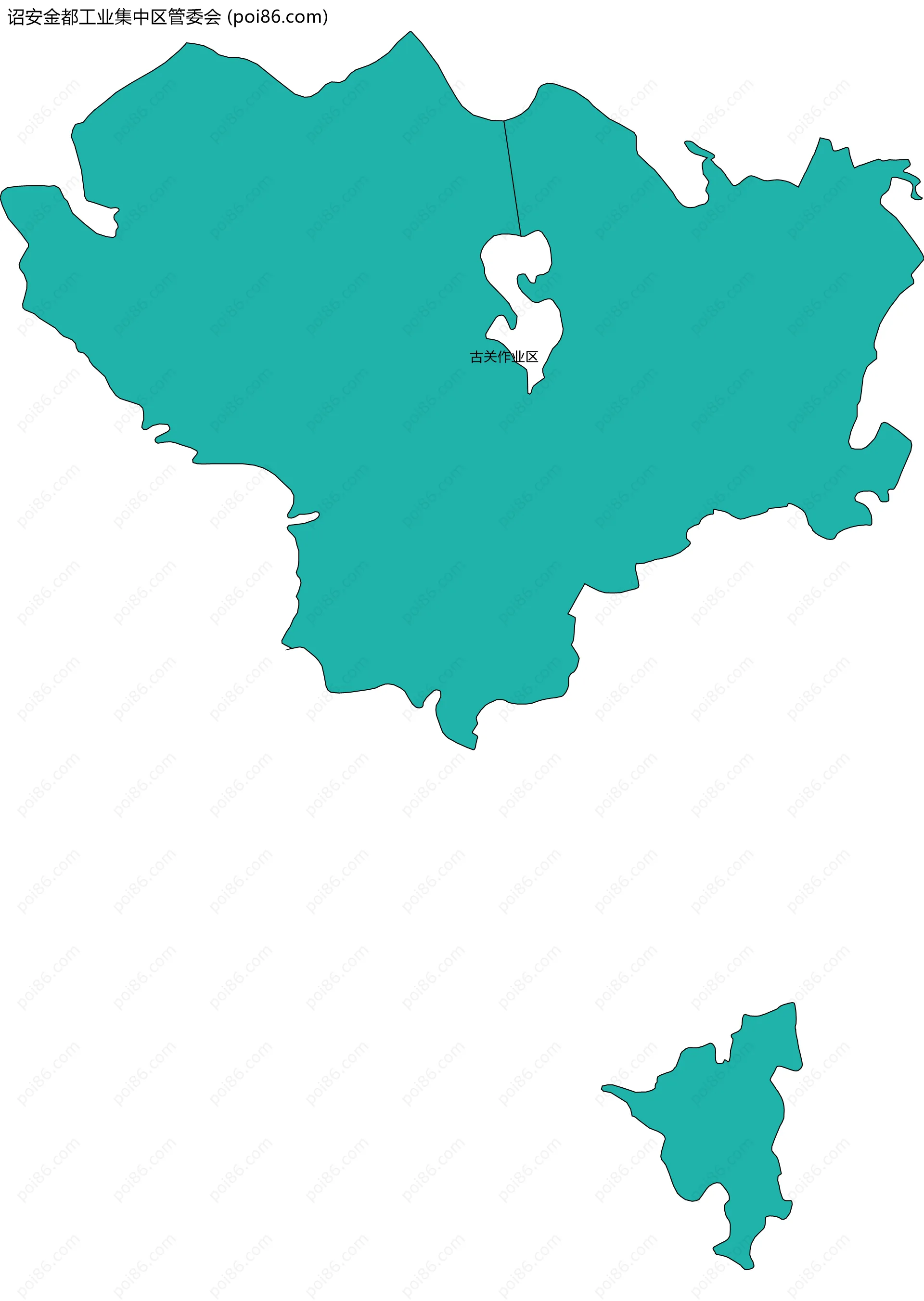 诏安金都工业集中区管委会边界地图(五级行政区划)