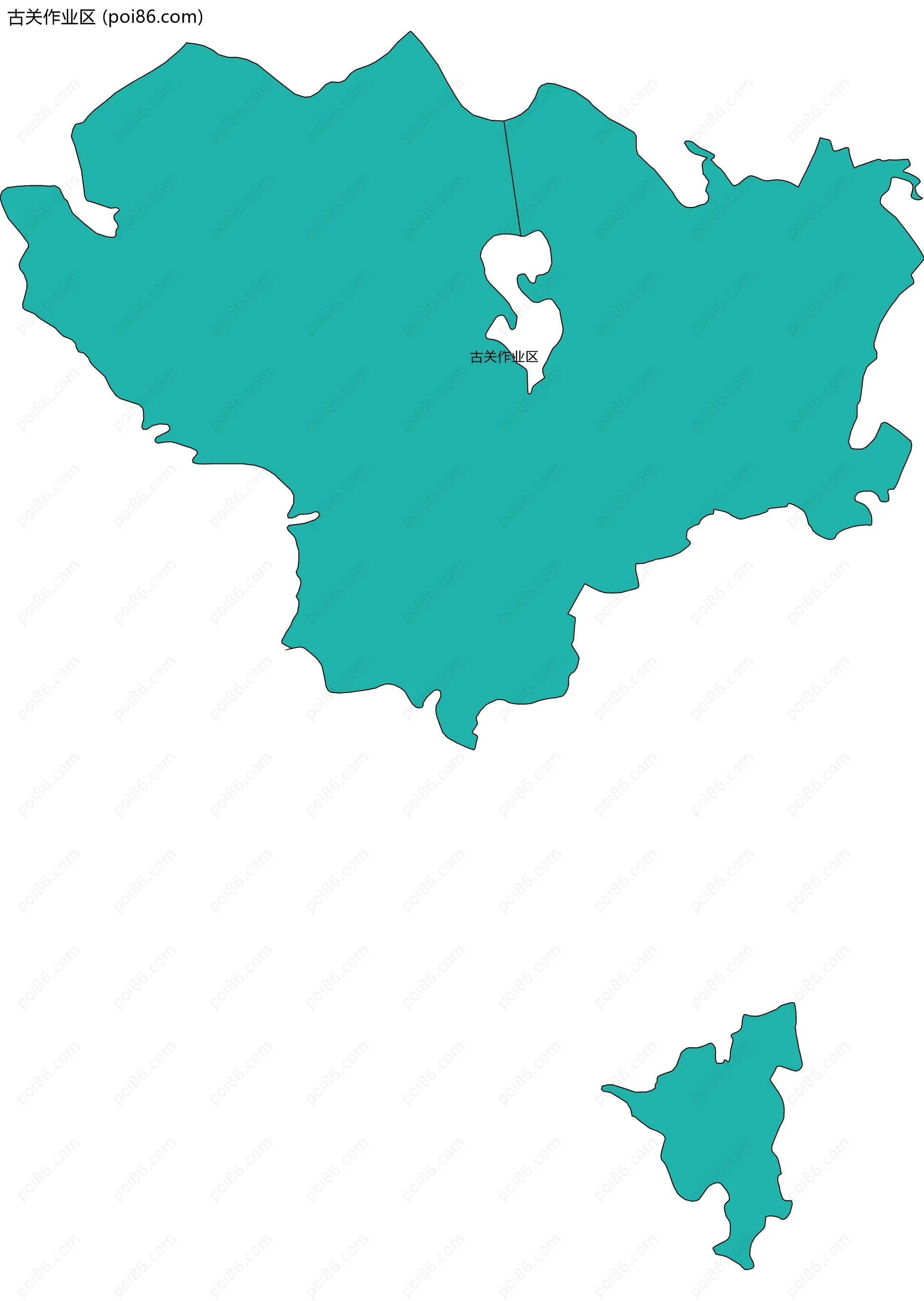 古关作业区边界地图