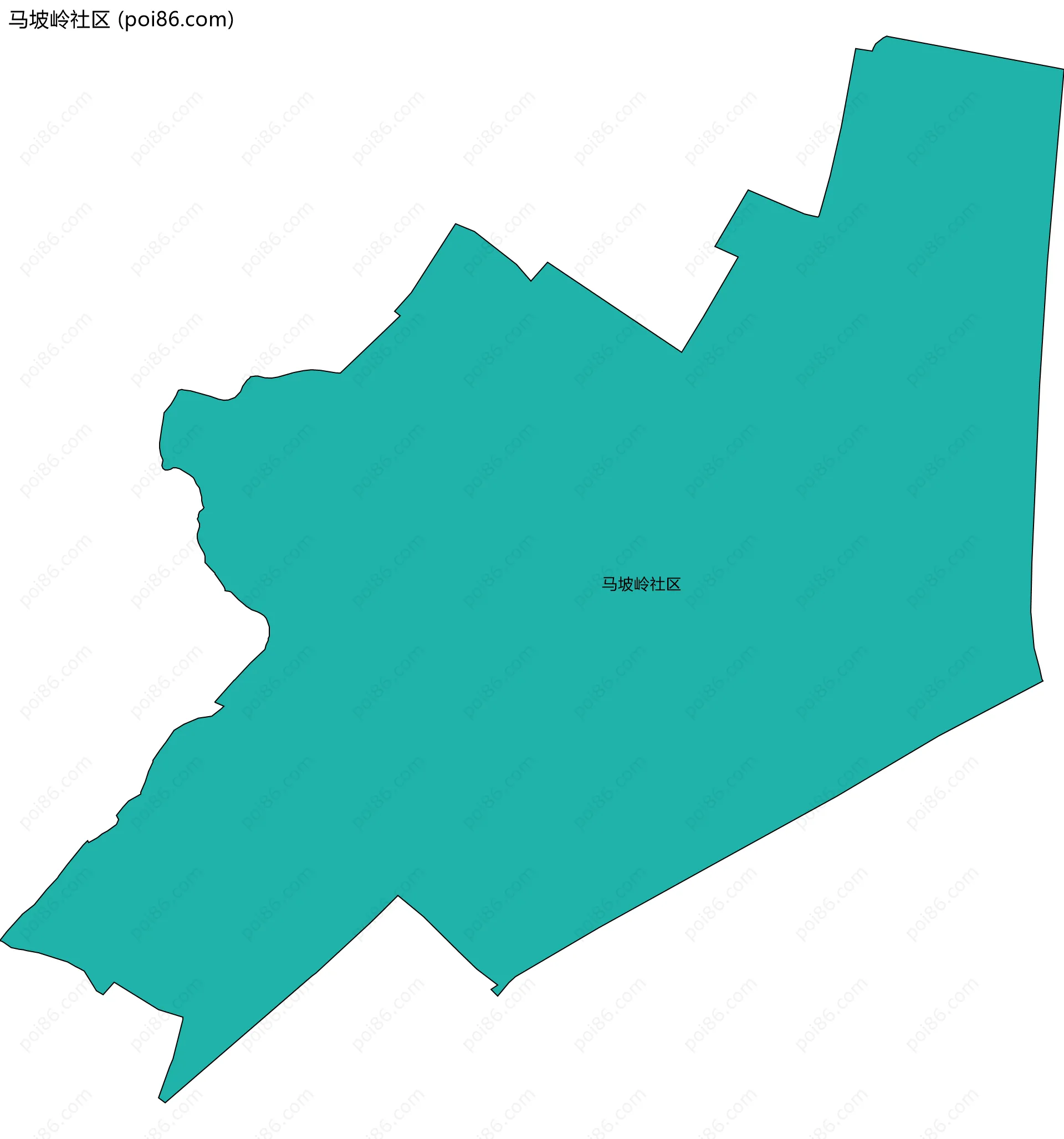 马坡岭社区边界地图