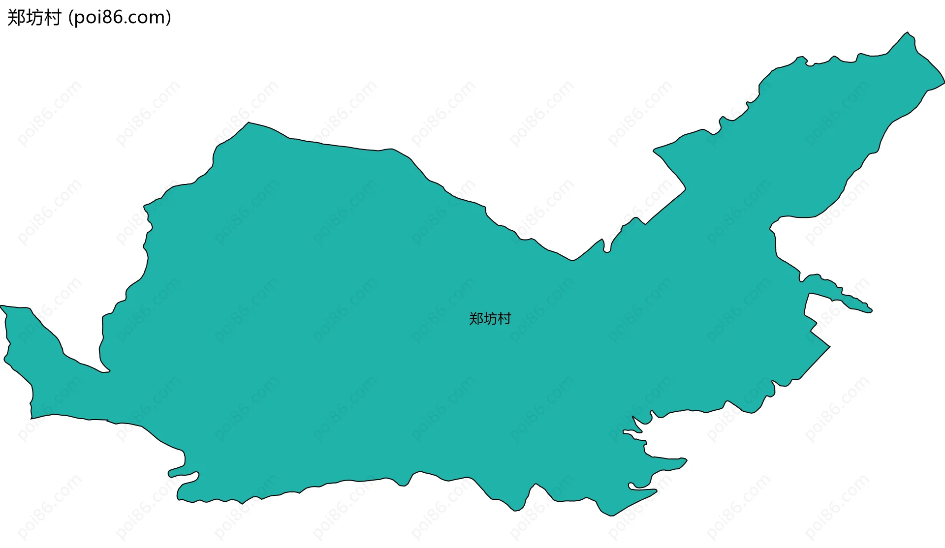 郑坊村边界地图