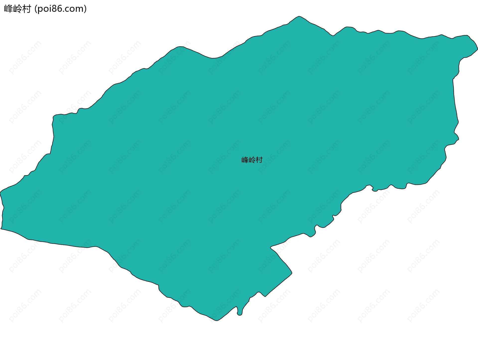 峰岭村边界地图