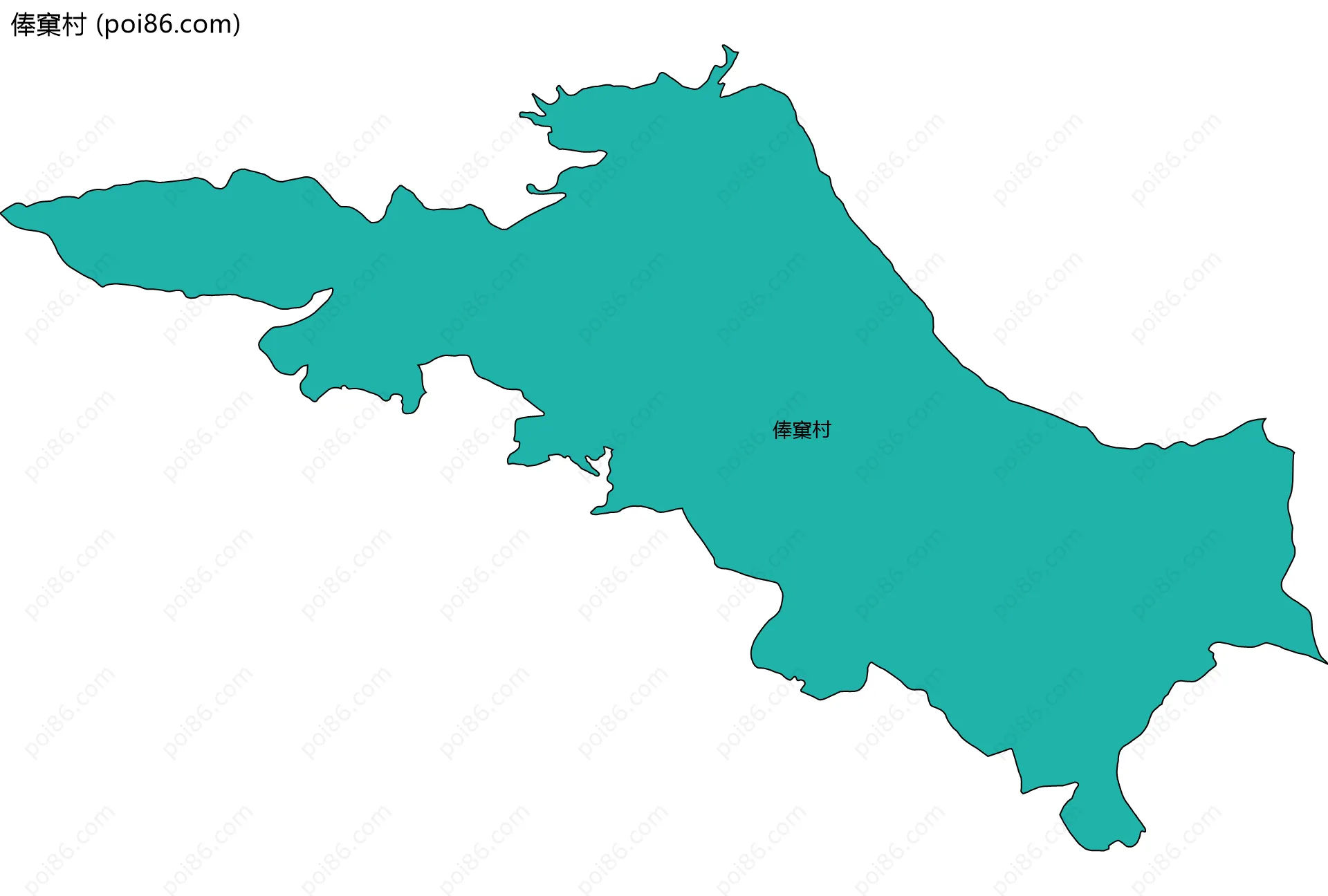 俸窠村边界地图