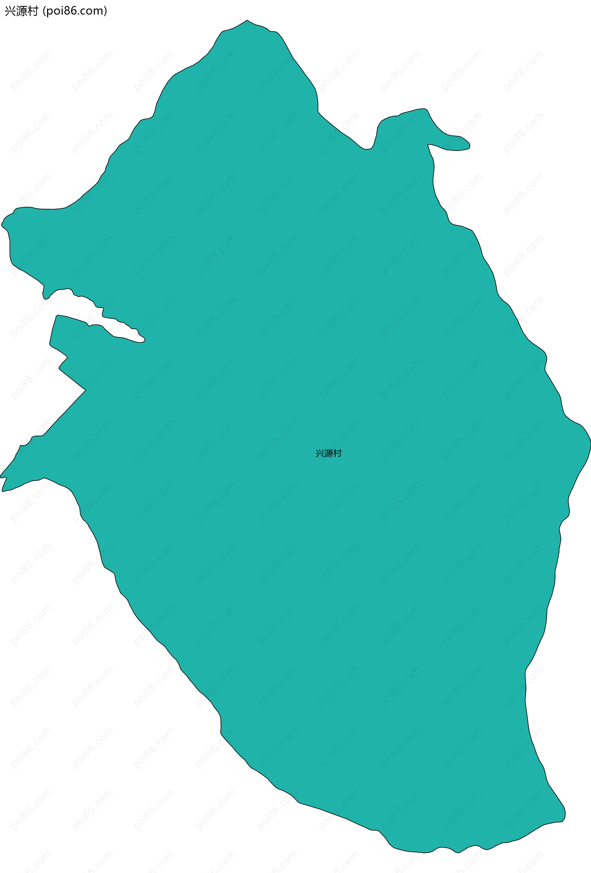 兴源村边界地图