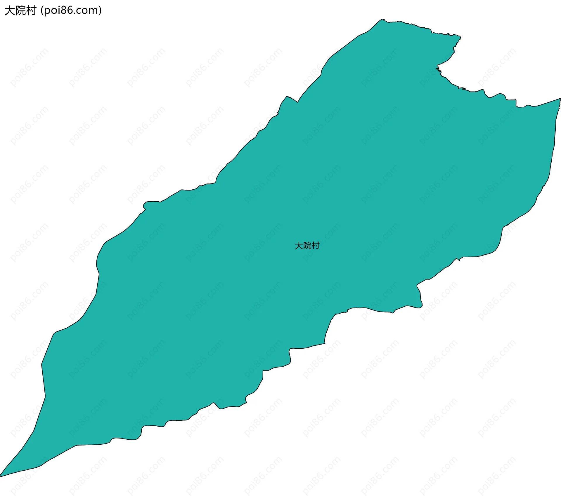 大院村边界地图