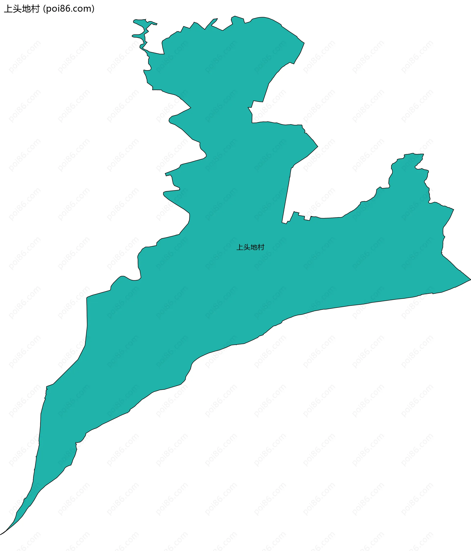 上头地村边界地图