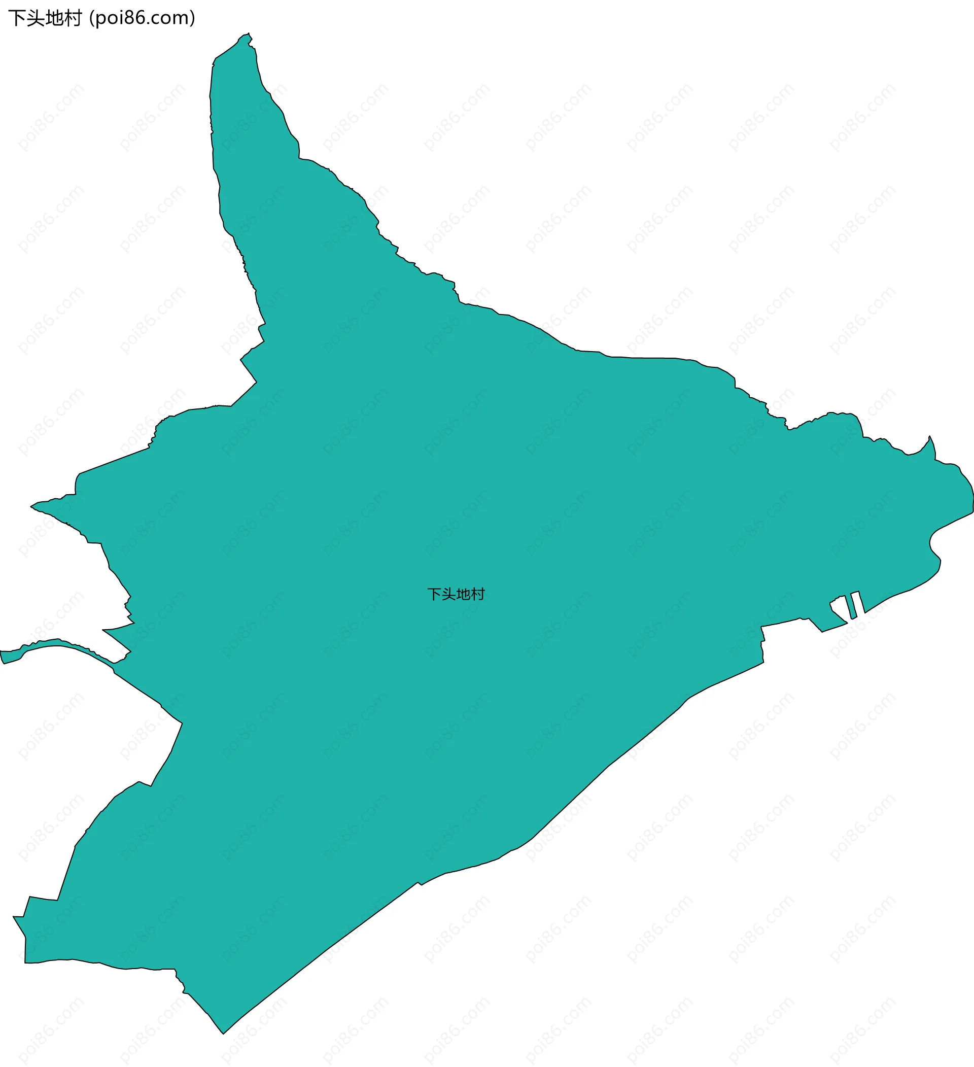下头地村边界地图