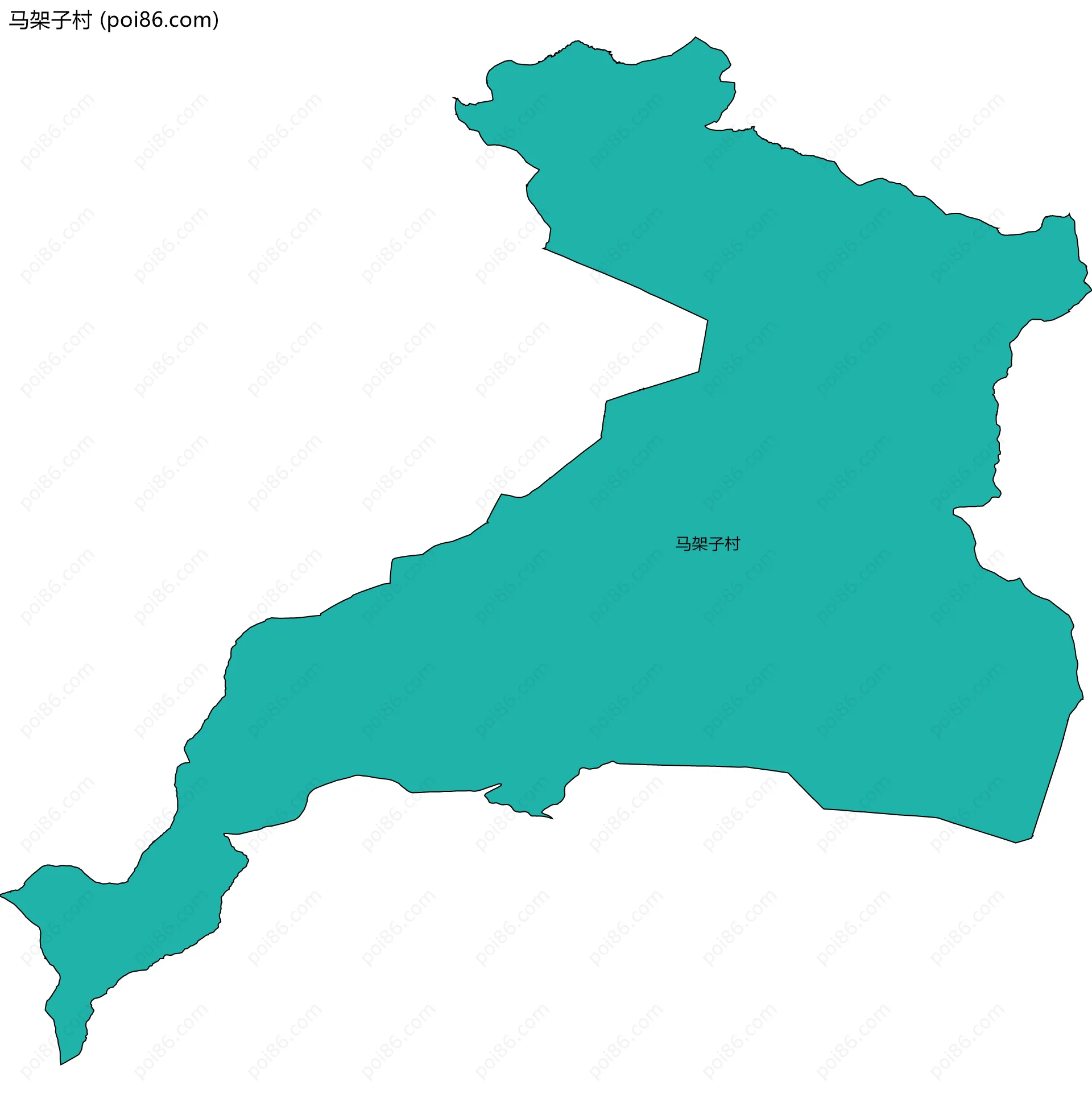 马架子村边界地图