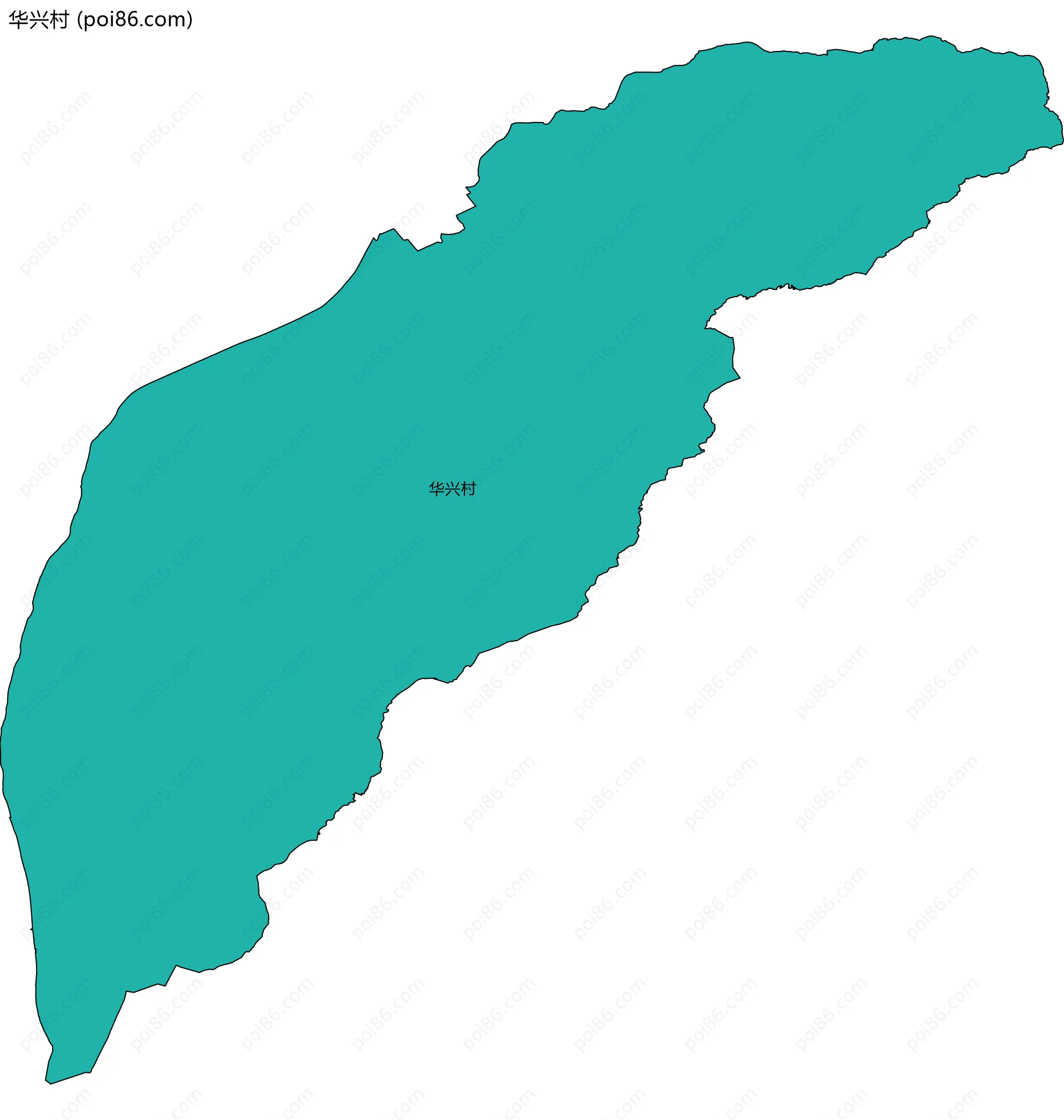 华兴村边界地图