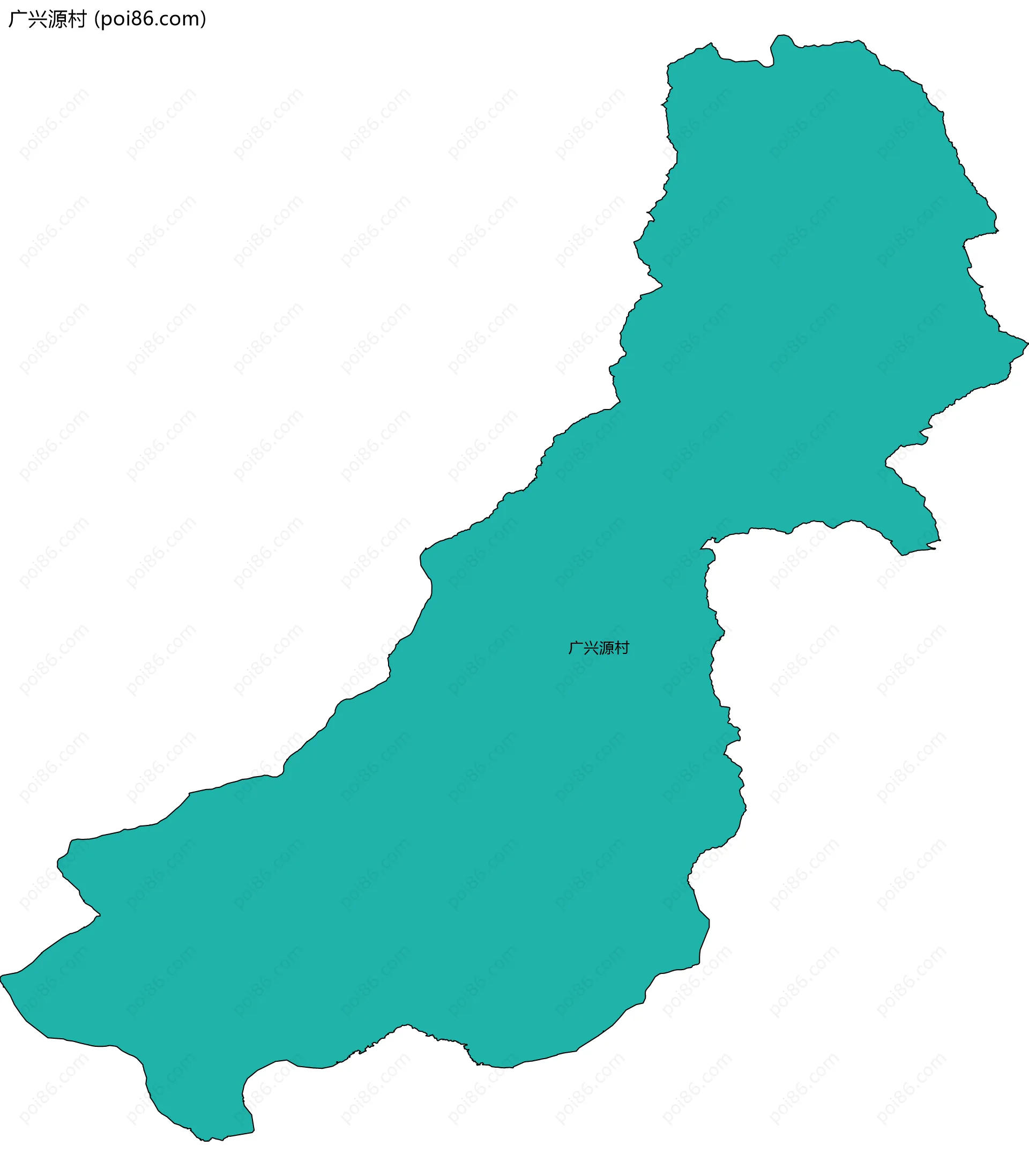 广兴源村边界地图