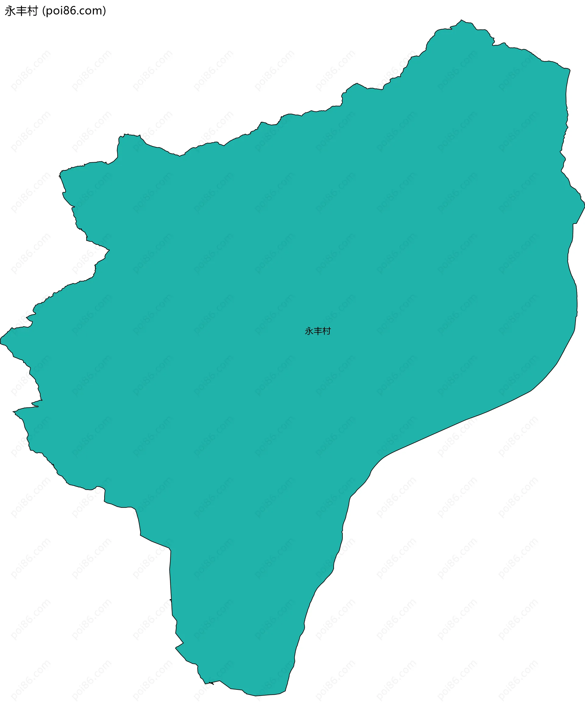 永丰村边界地图