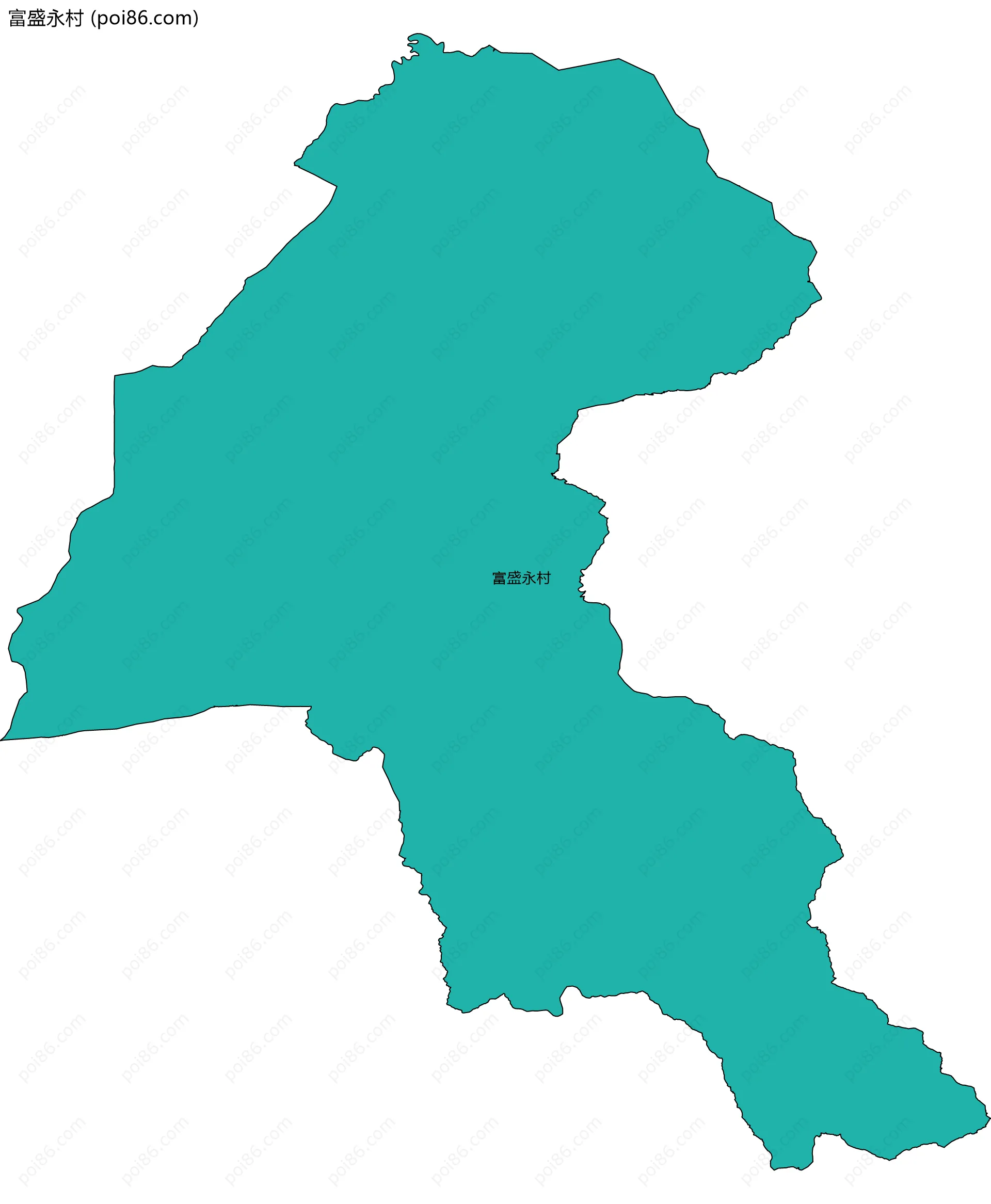 富盛永村边界地图