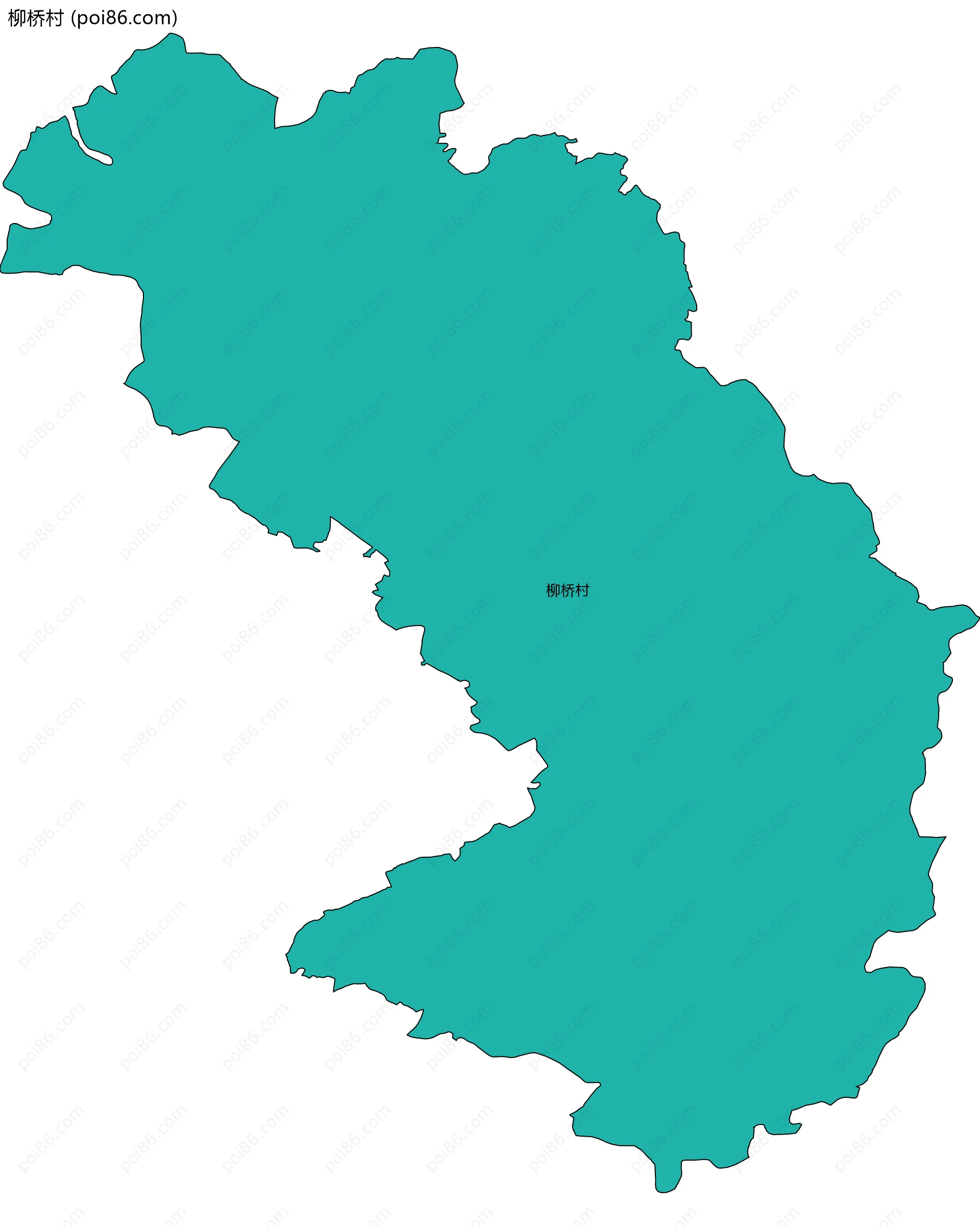 柳桥村边界地图