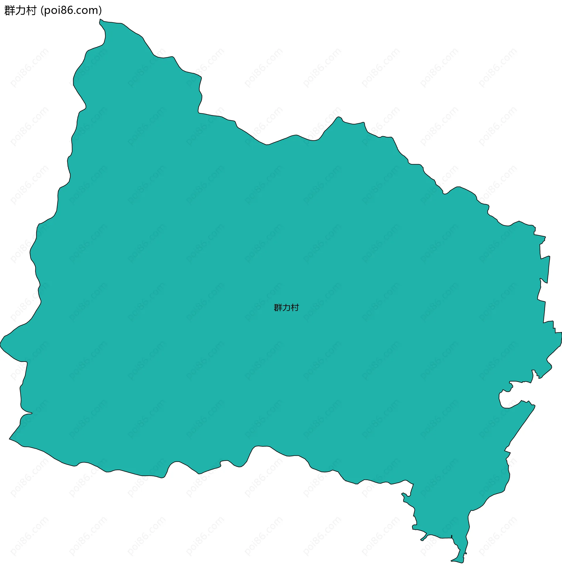 群力村边界地图