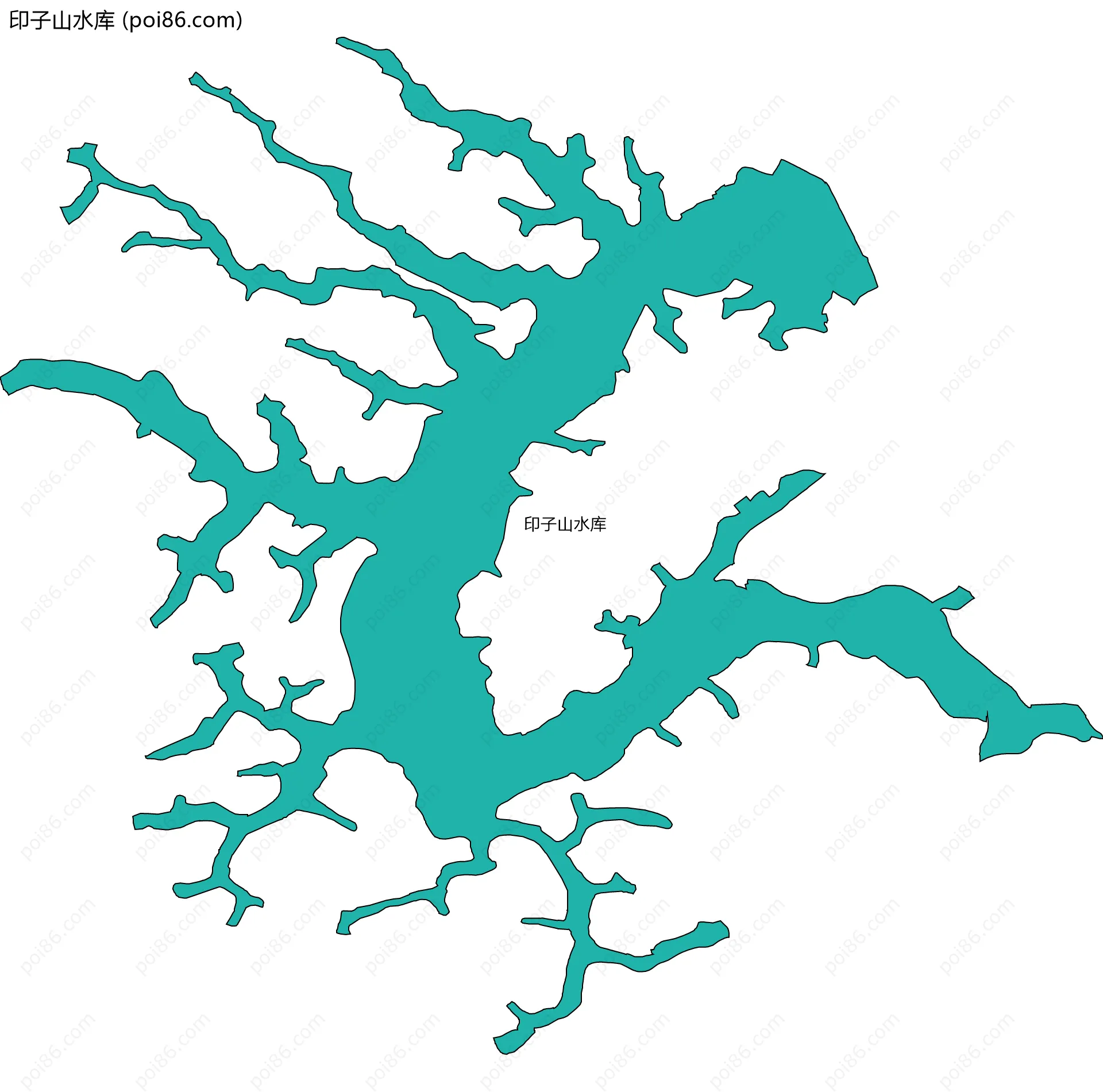 印子山水库边界地图