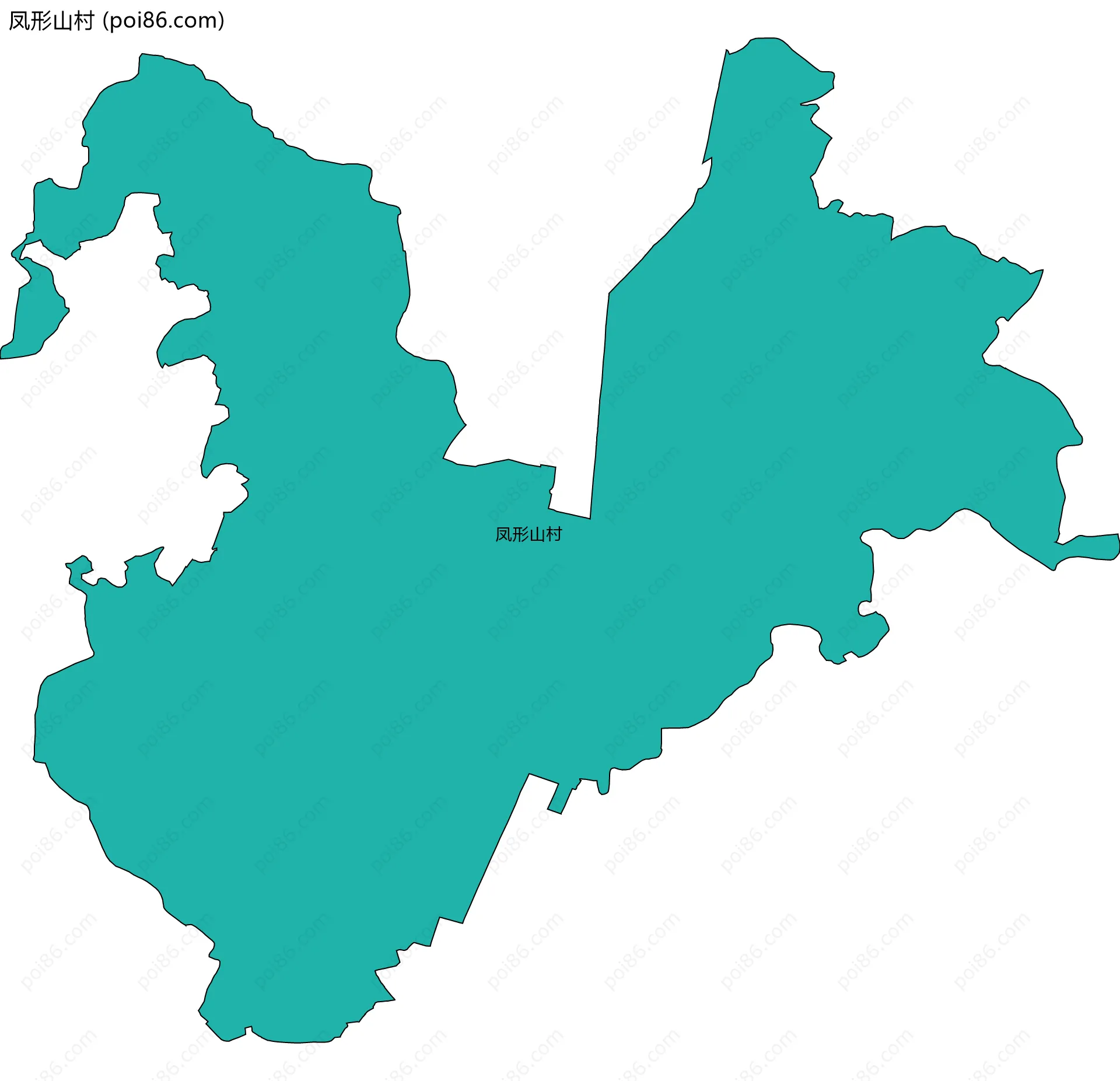 凤形山村边界地图