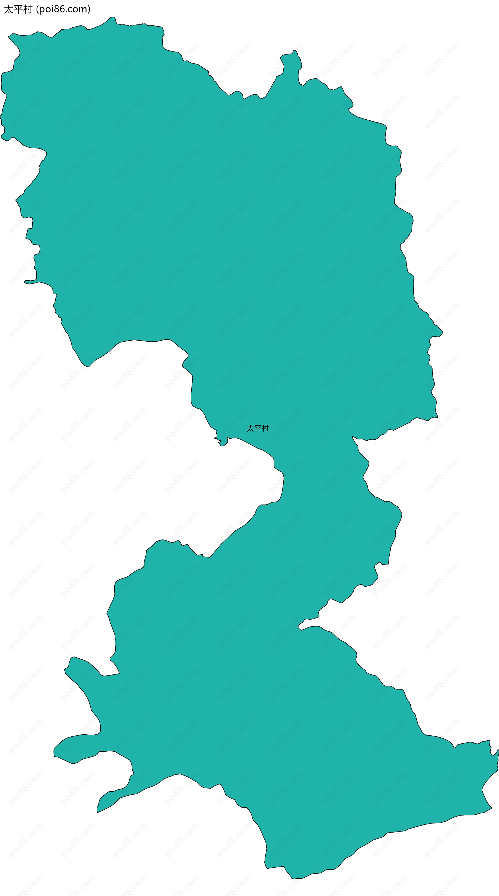 太平村边界地图