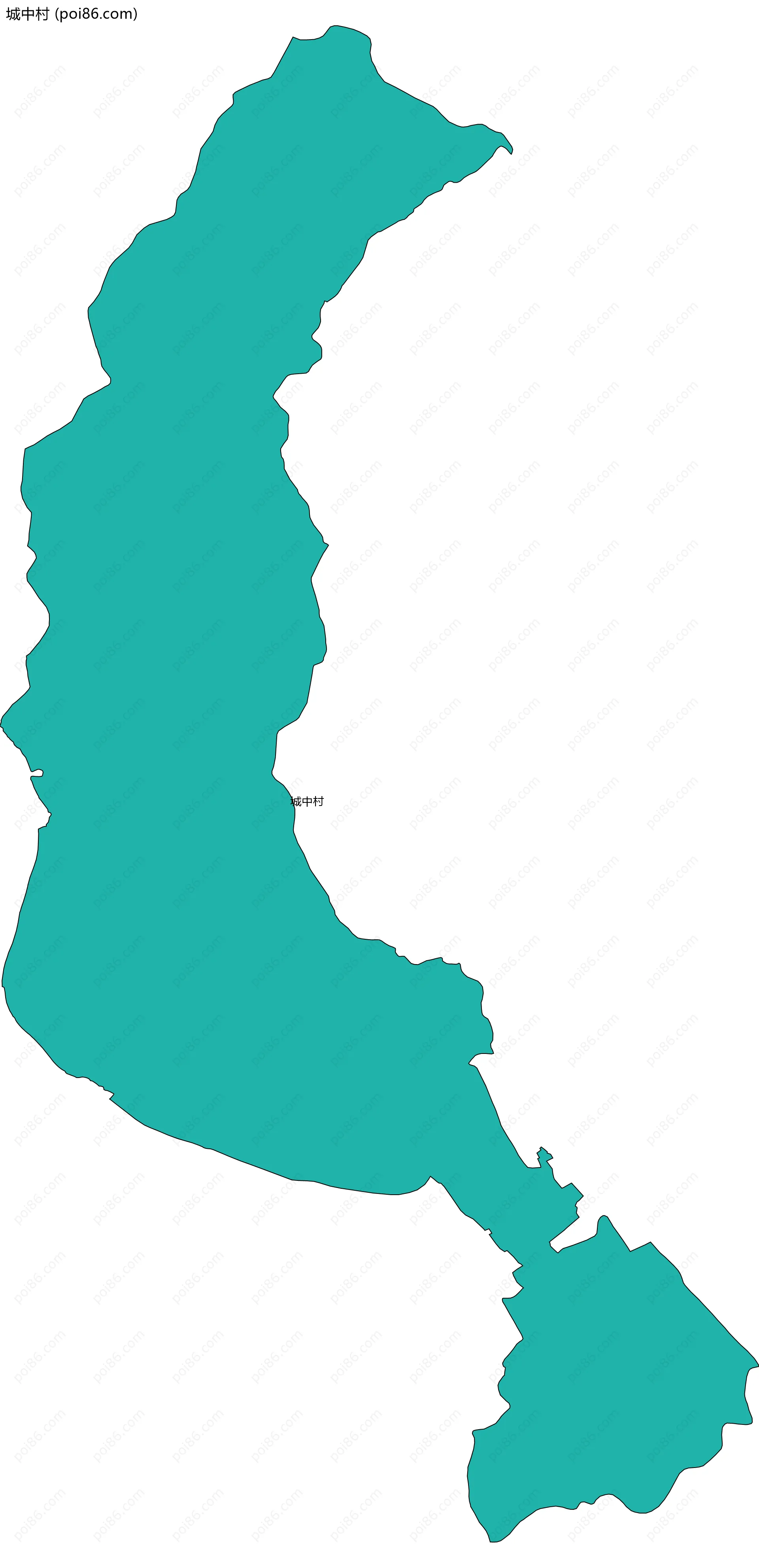 城中村边界地图