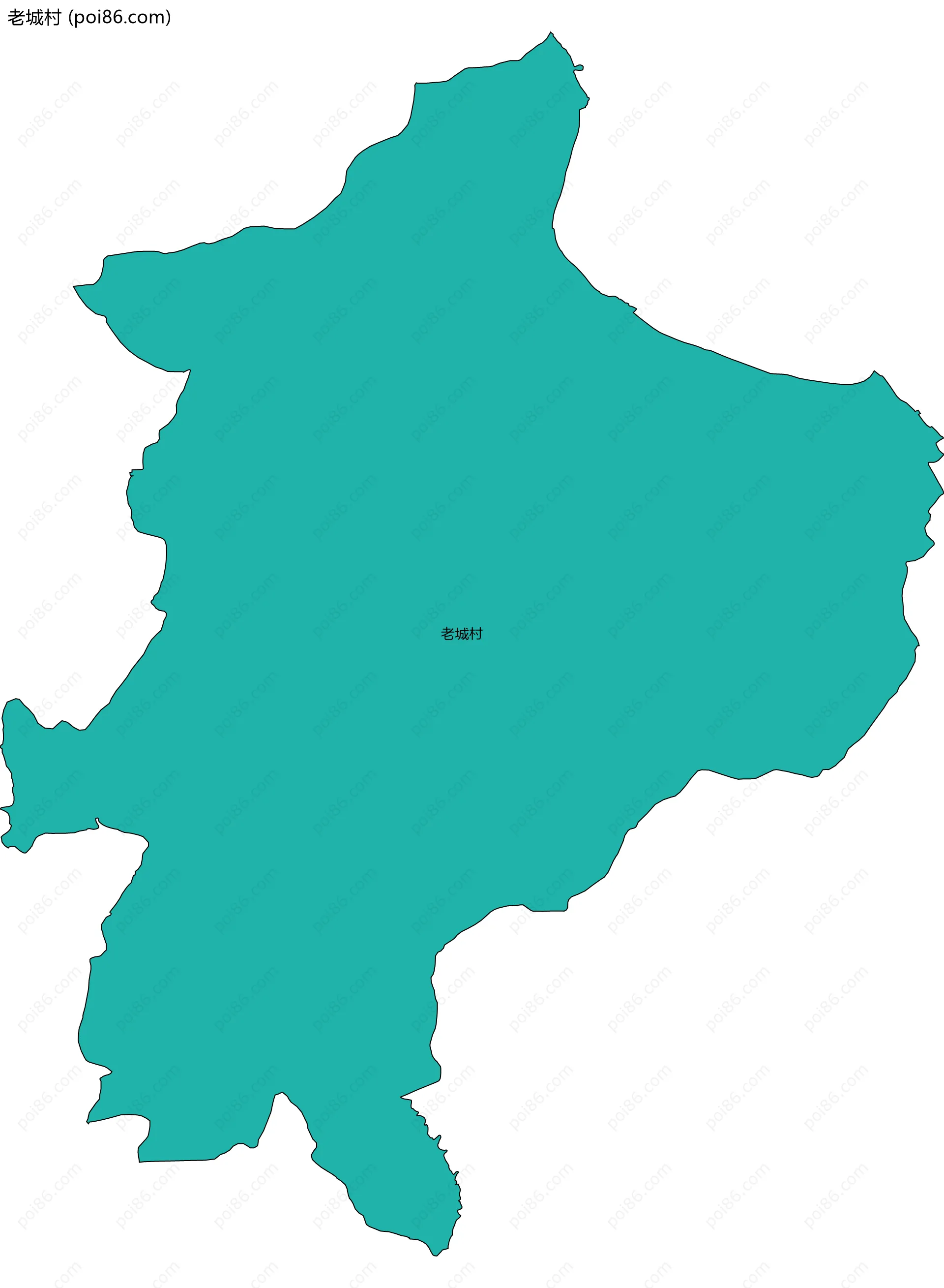 老城村边界地图