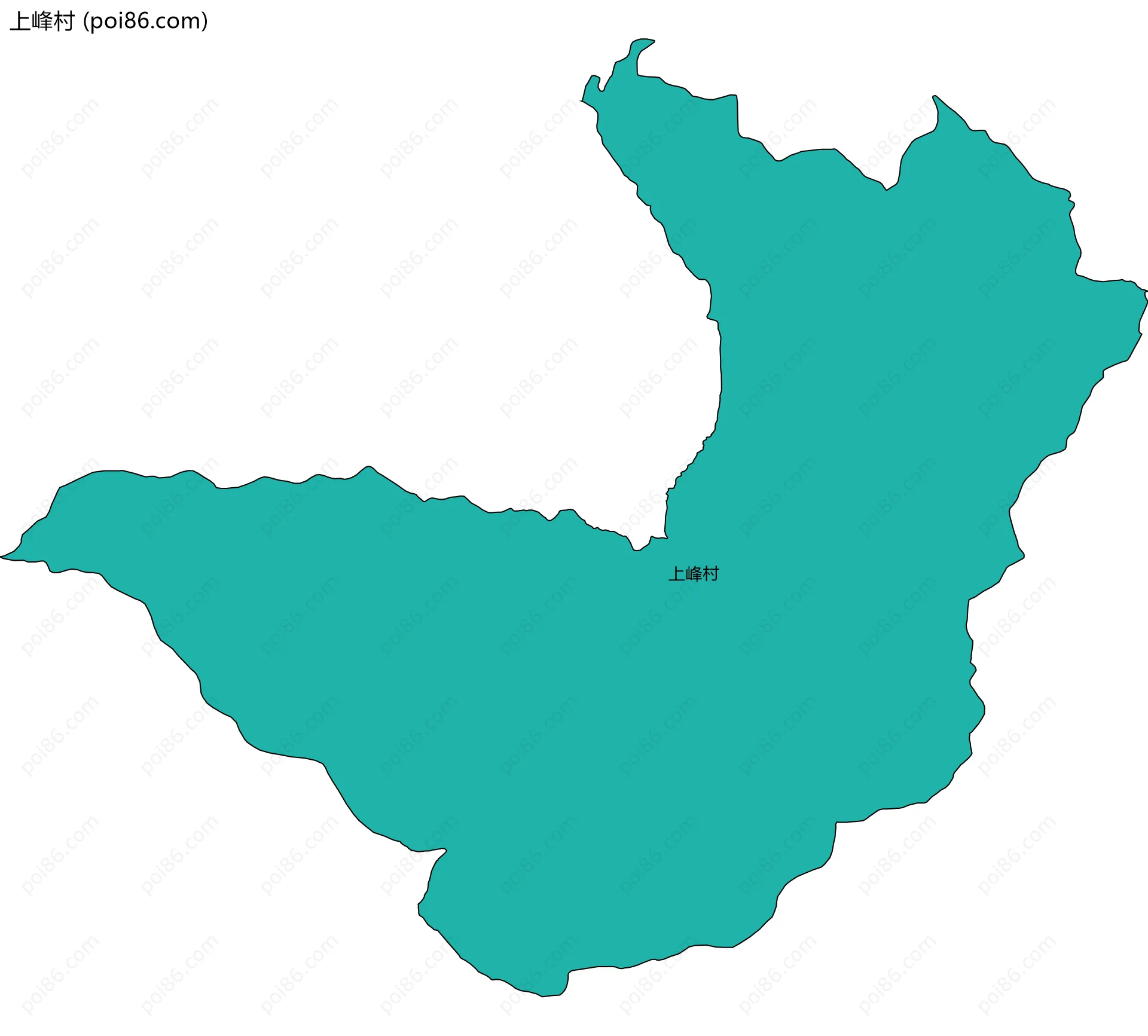 上峰村边界地图