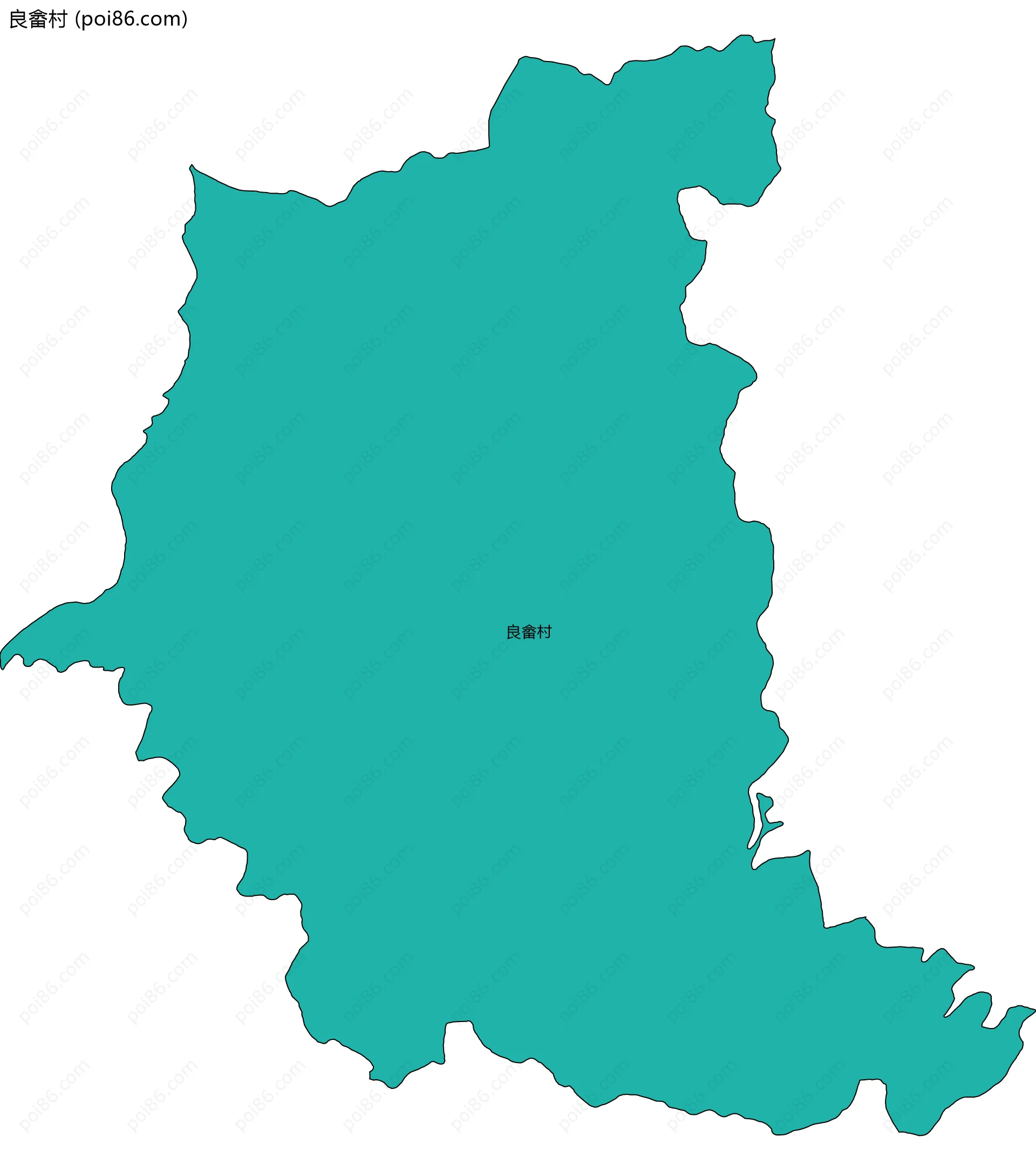 良畲村边界地图