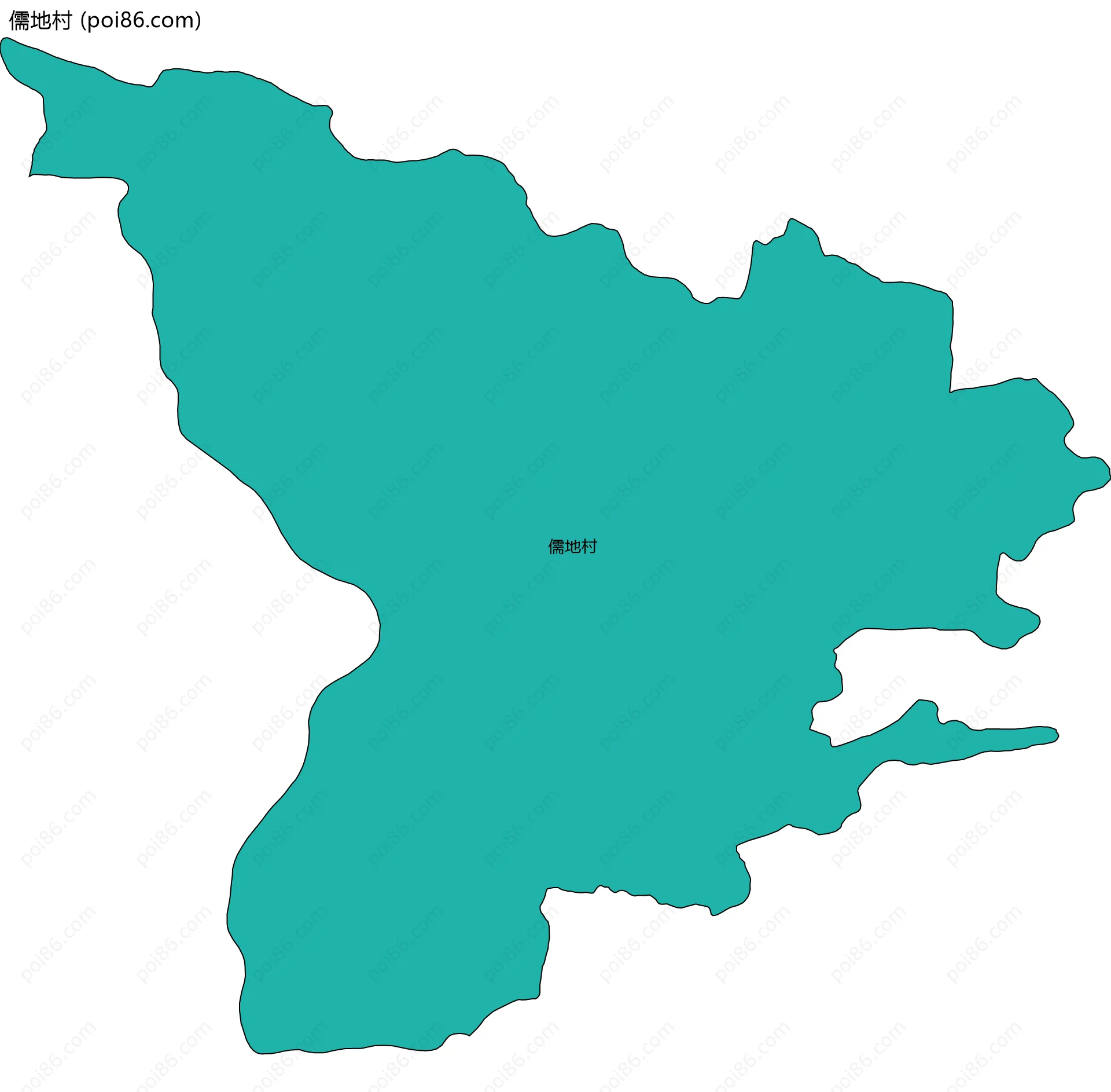 儒地村边界地图