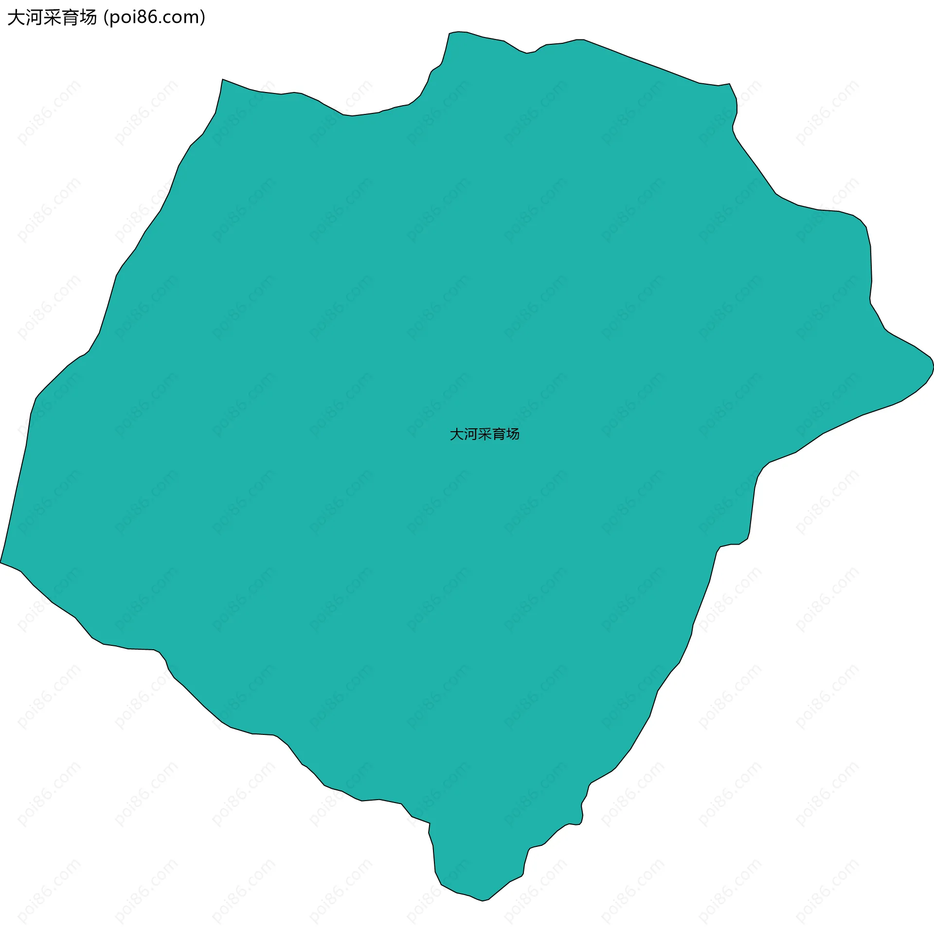 大河采育场边界地图