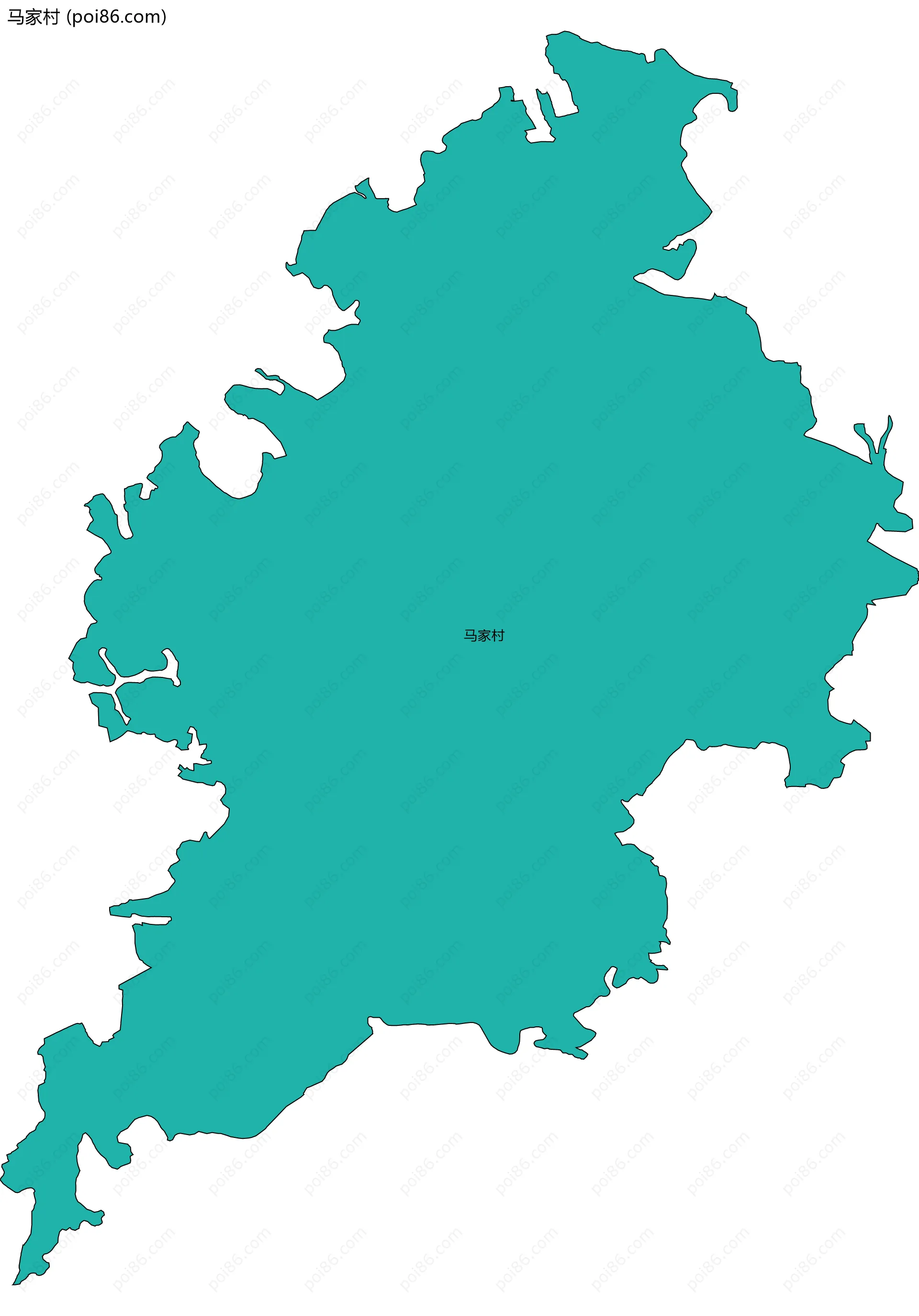 马家村边界地图